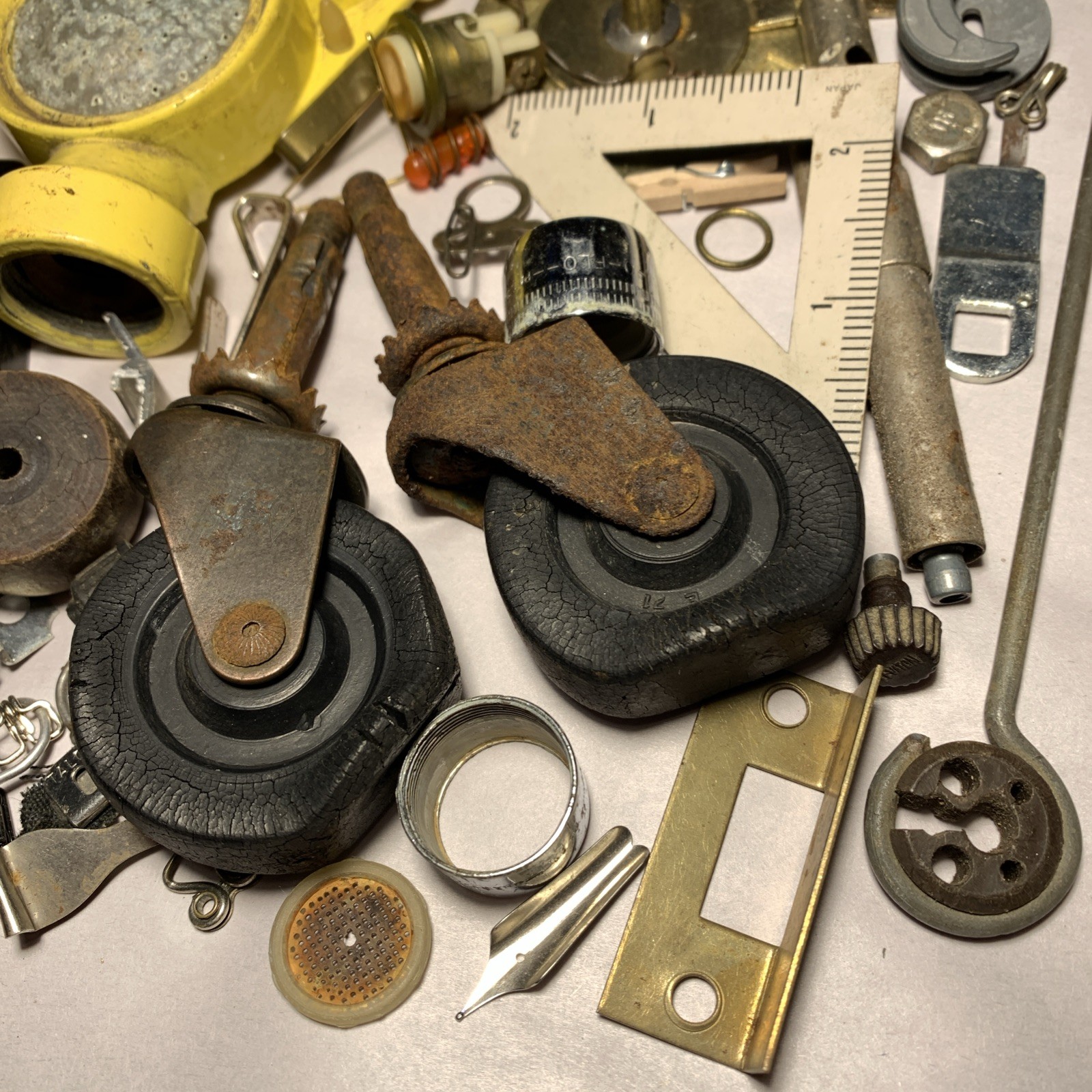 Assorted Metal Junk Lot Repair, Craft, Art Steampunk Assemblage