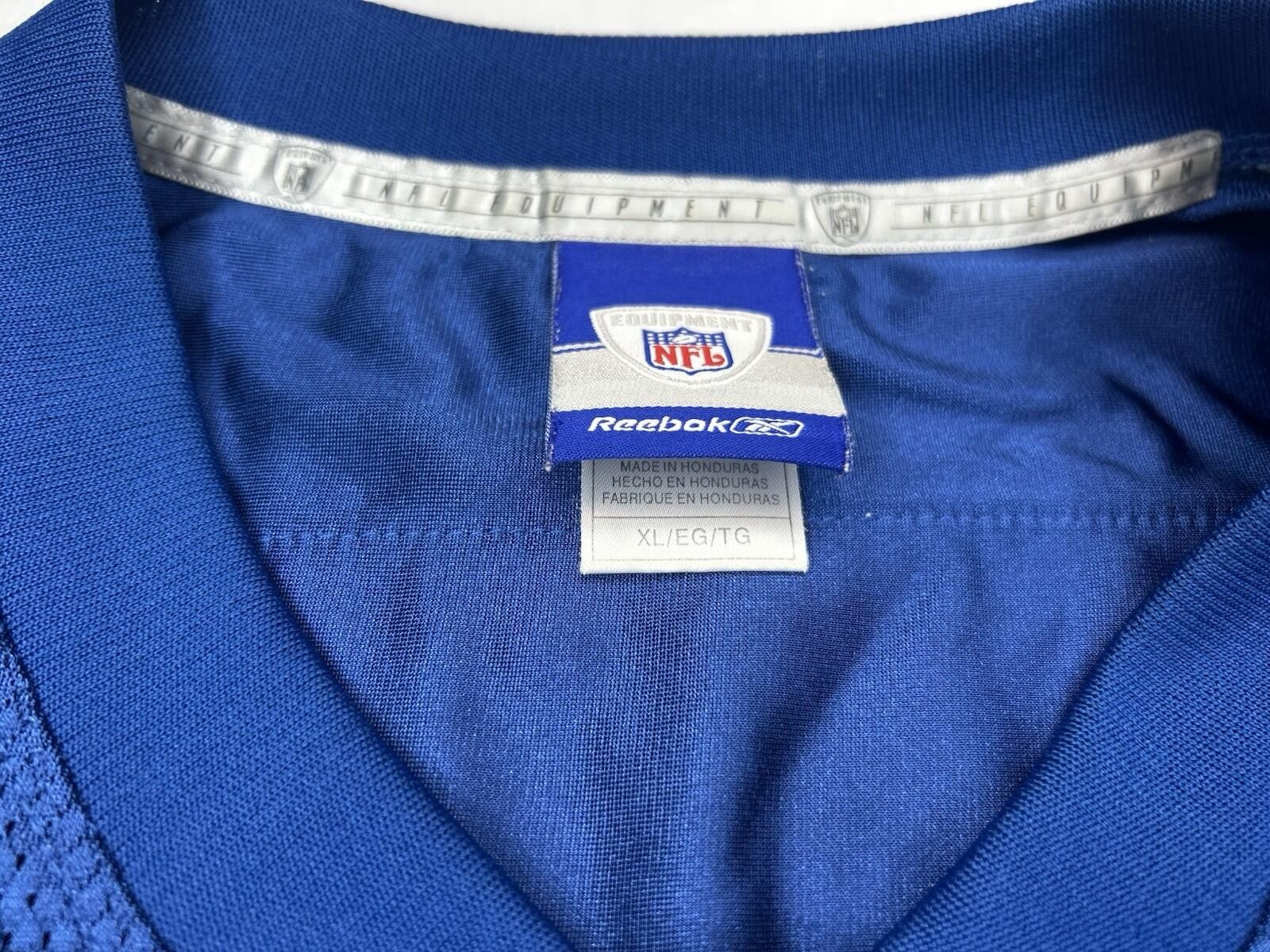 Reebok NFL Indianapolis Colts #18 Peyton Manning Jersey Mens XL Blue On Field