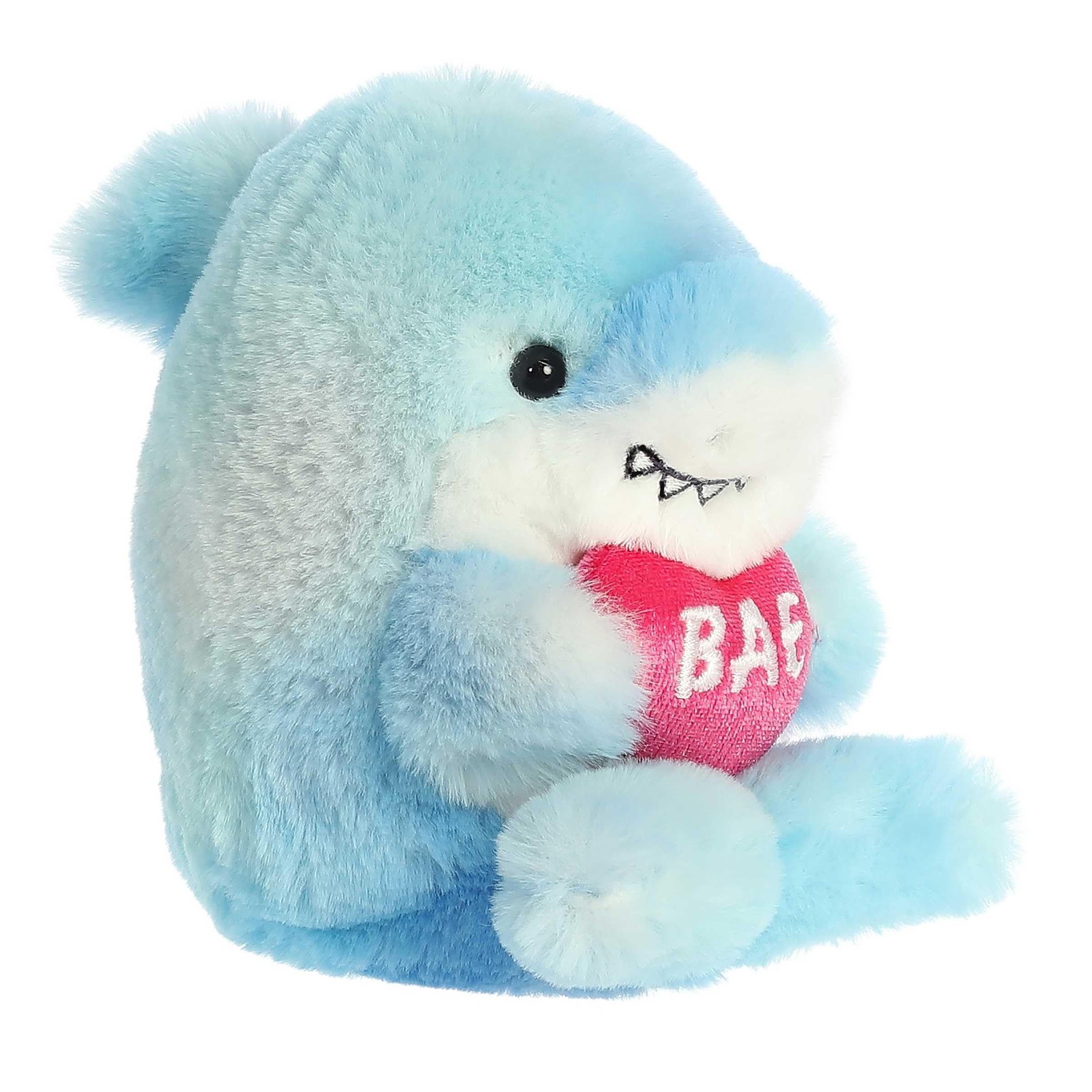 Aurora Lovely Rolly Pet Bae Shark Stuffed Animal Blue Plush 5 Inch