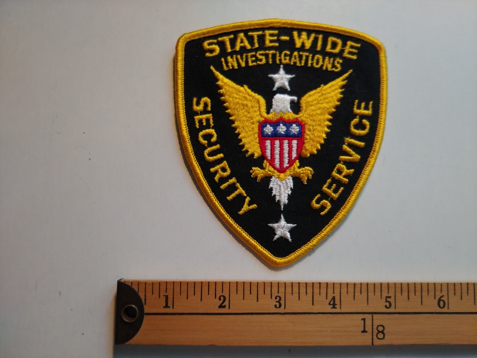 1 RARE SECURITY STATE WIDE USA UNITED STATES AMERICA PATCH CREST ECUSSON