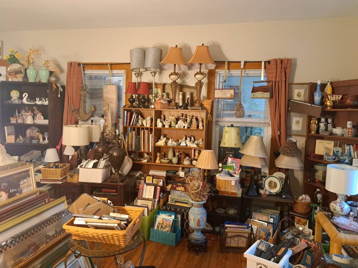 5 pound box lot of New & Old collectible items from estates-See details-#FD25