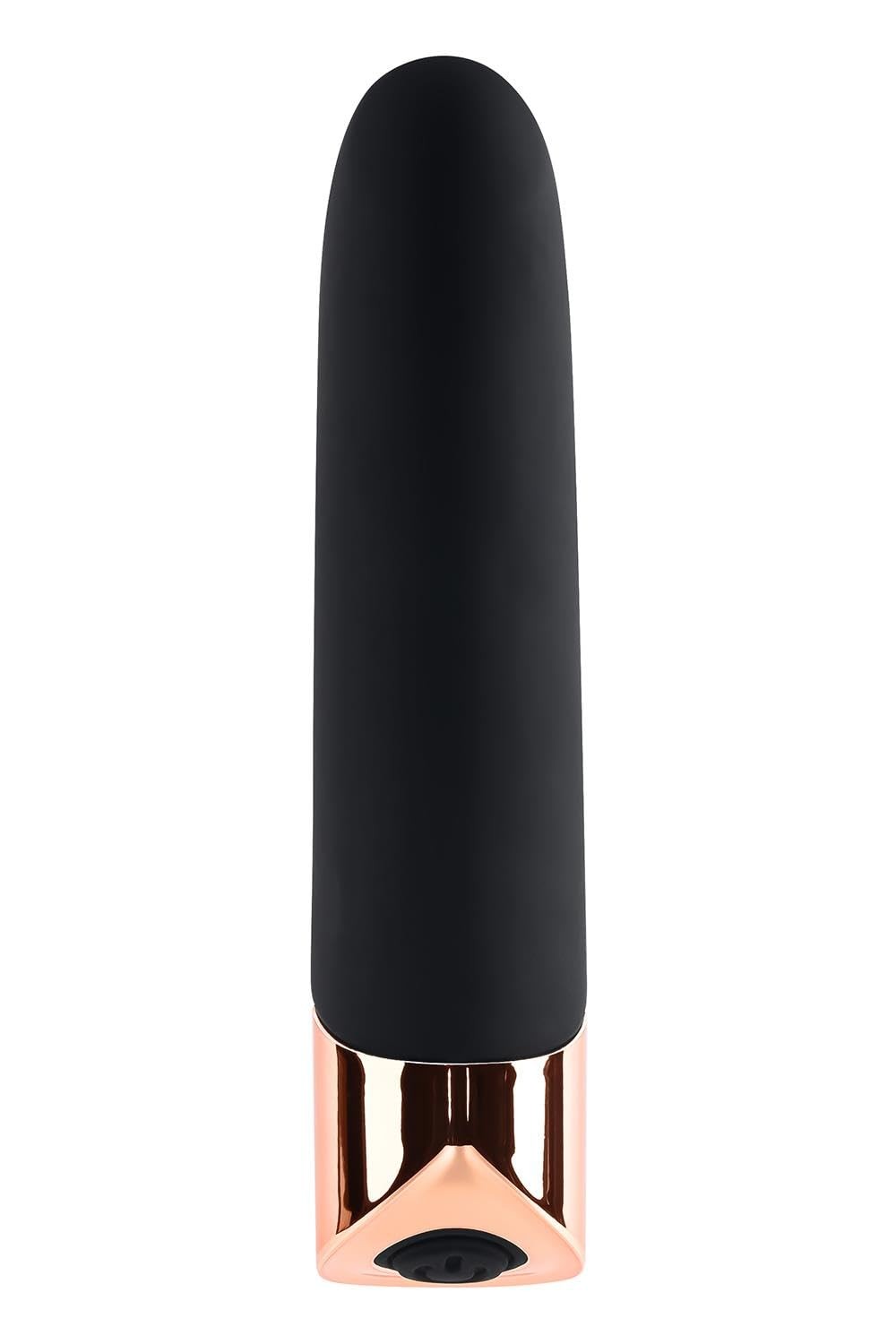 Gender X – The Gold Standard – Rechargeable Silicone Bullet – Black/Rose Gold