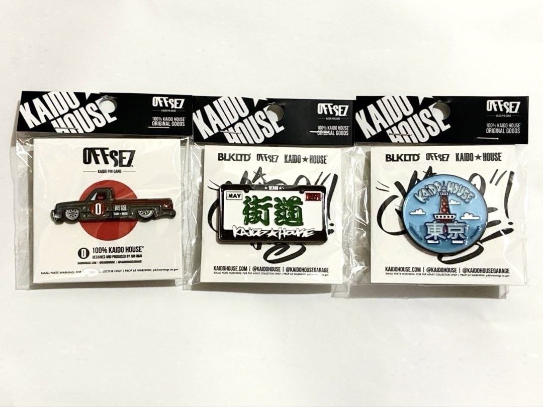 Kaido House Pins Set of 3 Tokyo Mini Car Ago Go Limited Edition 2026 Japan Rare