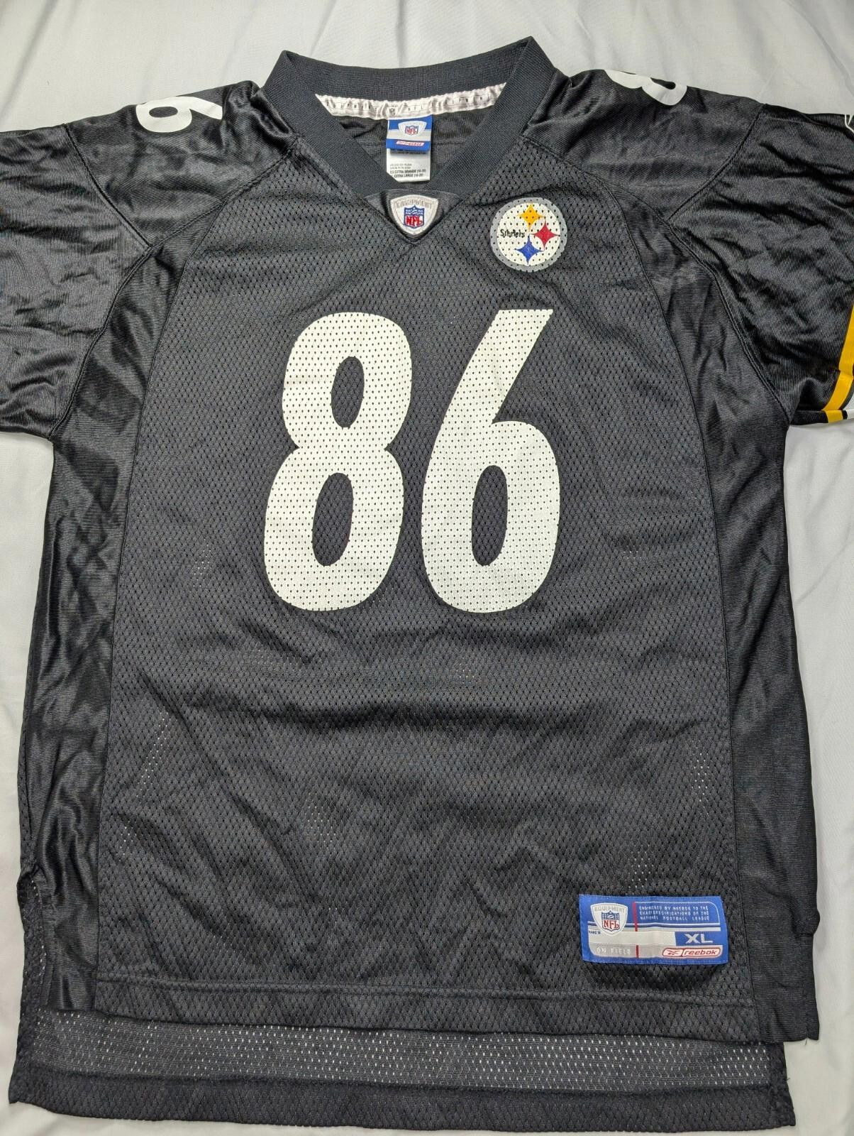 Reebok NFL Equipment Pittsburgh Steelers Jersey #86 Hines Ward Youth XL (18-20)
