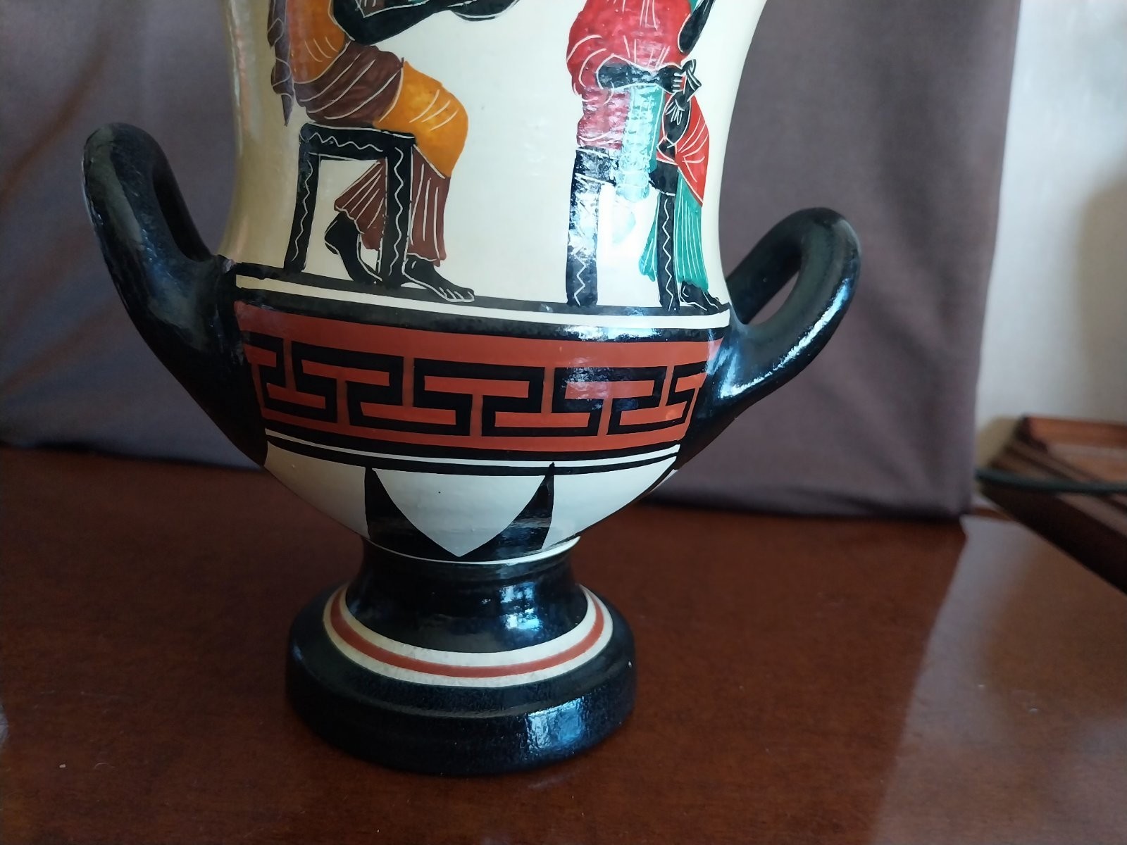 Handmade Greek Amphora Vases, Archaic Period Figures, Zeus, Hera, Aphrodite