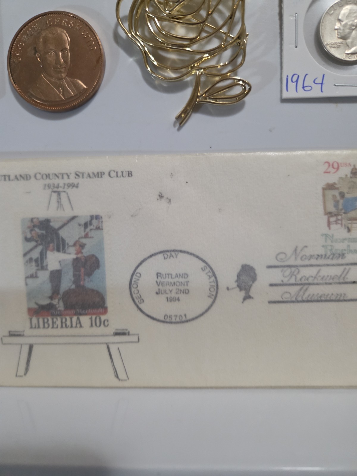 Vintage Junk Drawer With Silver