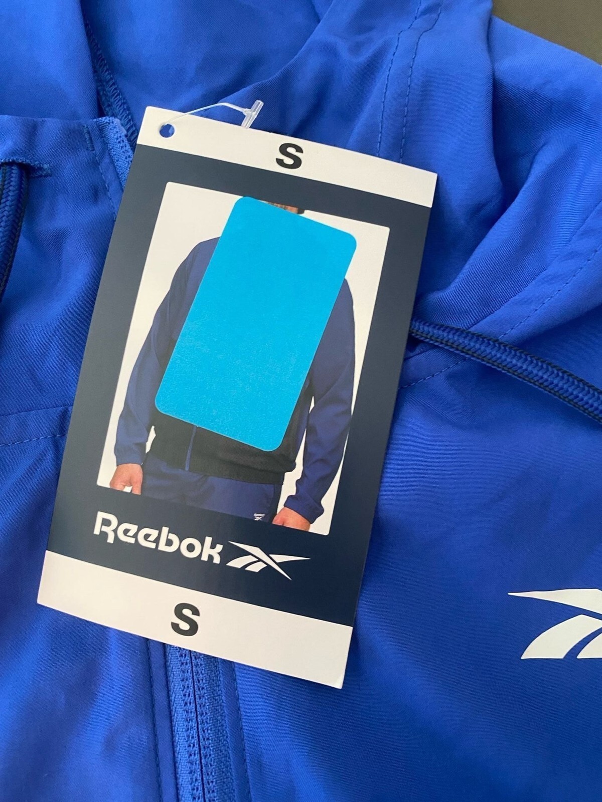 NWT Reebok Men’s Full Zip Drawcord Adjustable