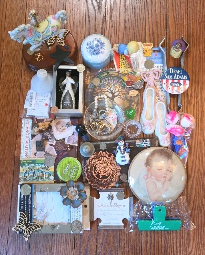 VINTAGE JUNK DRAWER LOT Coins Pins Collectibles And More!