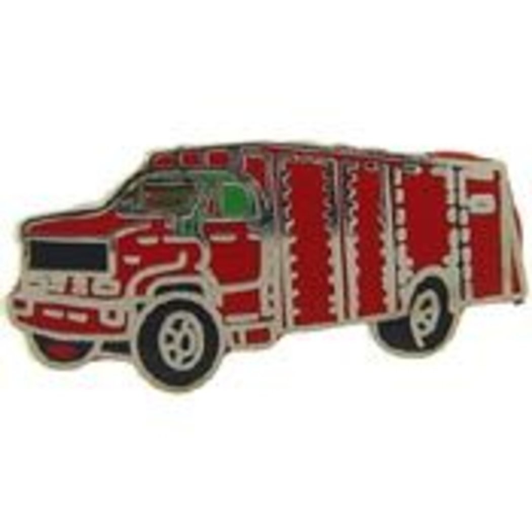 EagleEmblems P02339 PIN-VEH,FIRE,Truck,Rescue (1”)