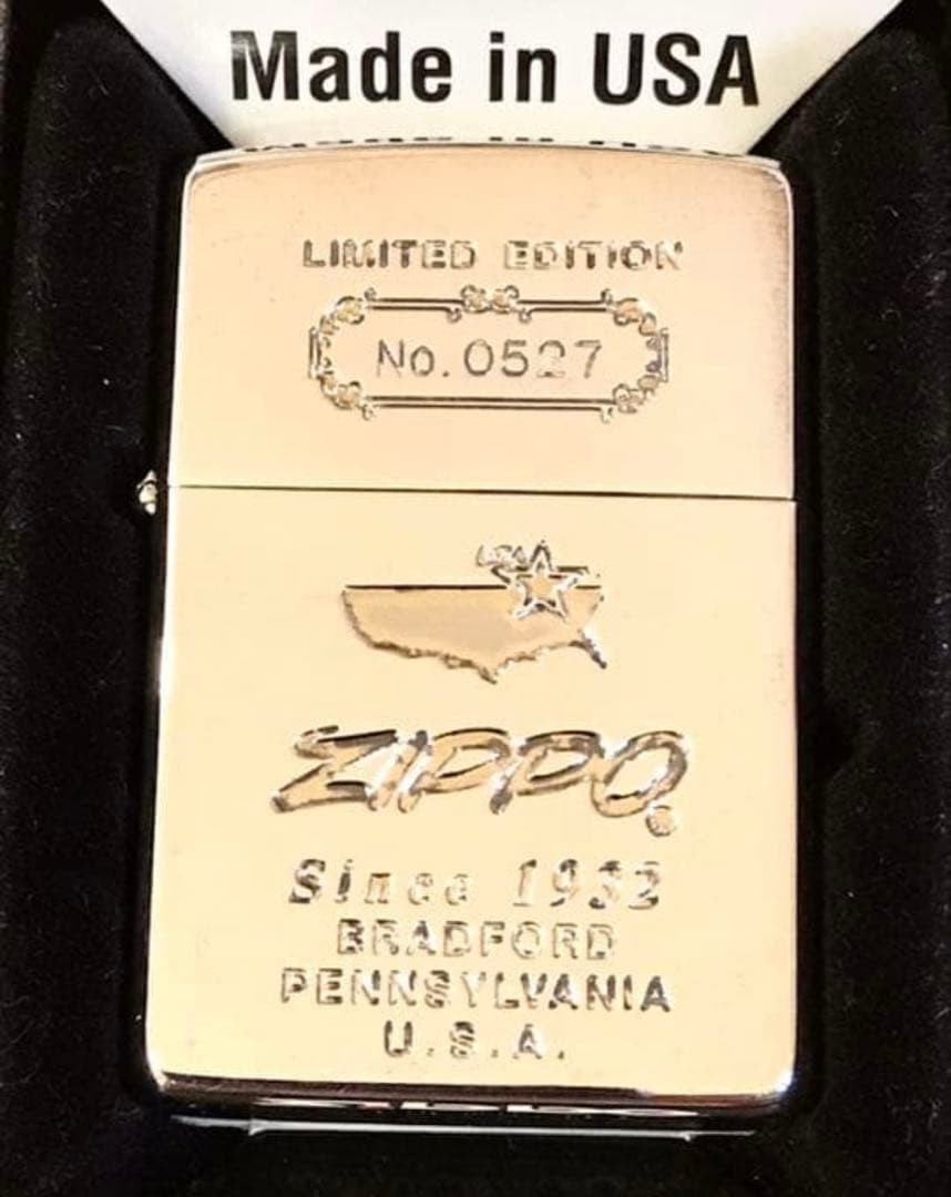 zippo limited edition with serial number, silver wrapped, made in 1992, in good