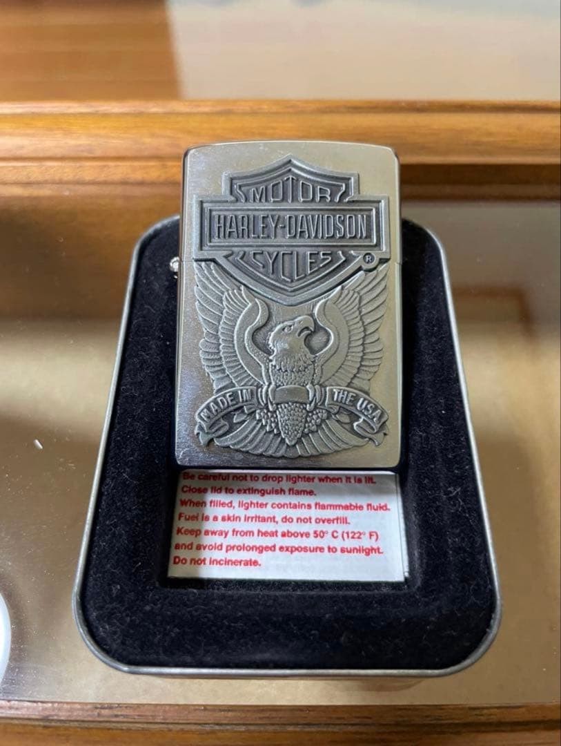 Zippo Harley-Davidson metal pasted 2007 unused item