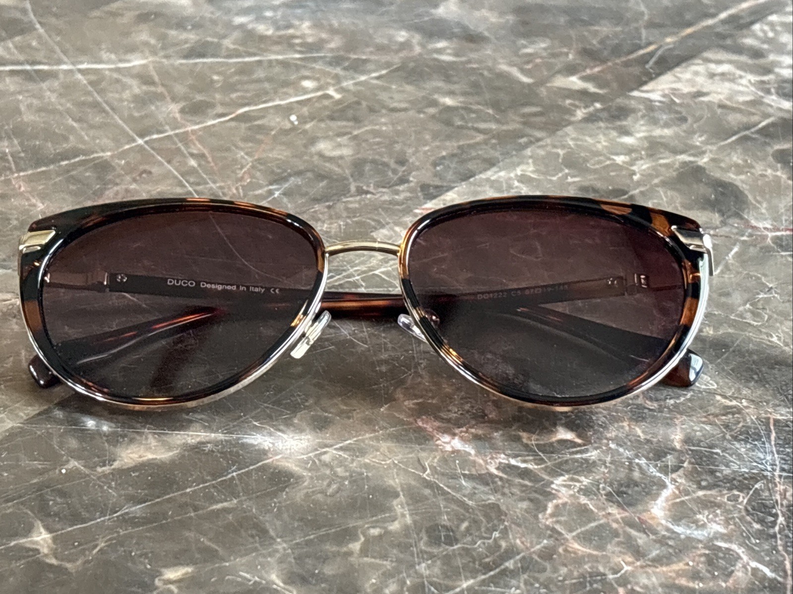 Duco Oversized Cat Eye Sunglasses for Women, Retro Polarized, DC1222 57-19-145