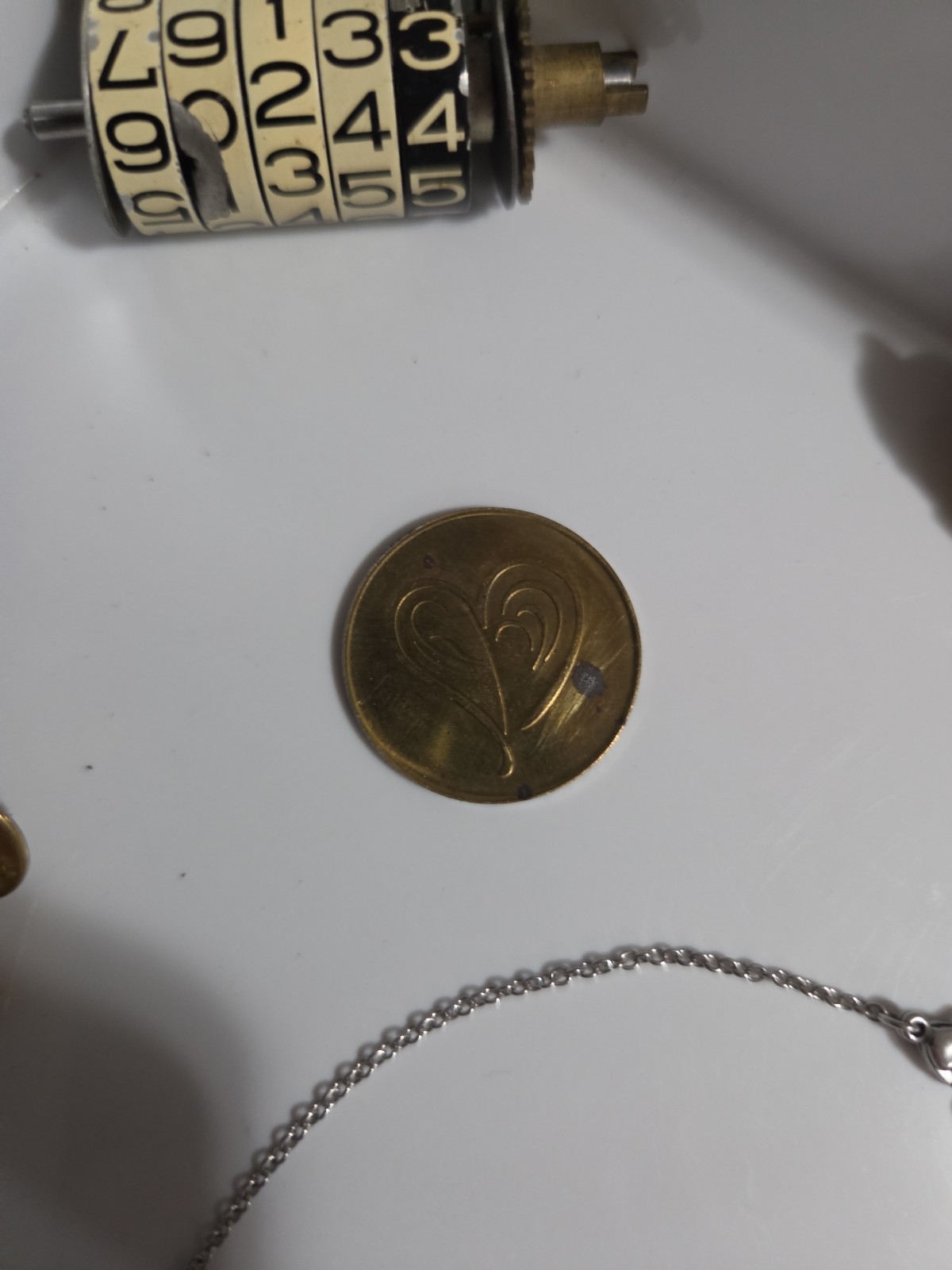 Vintage Junk Drawer With Silver And Gold