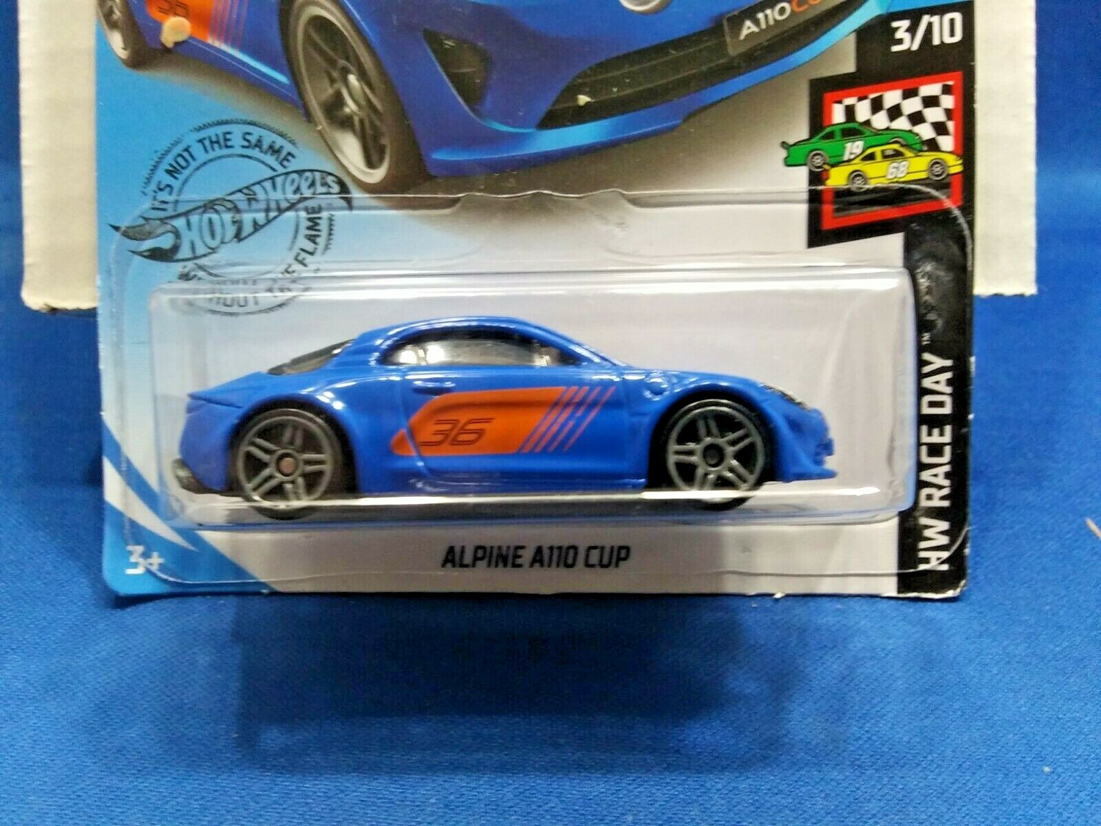 HOT WHEELS ALPINE A110 CUP HW RACE DAY #3/10 BLUE DIE-CAST 1:64 SCALE NEW CAR