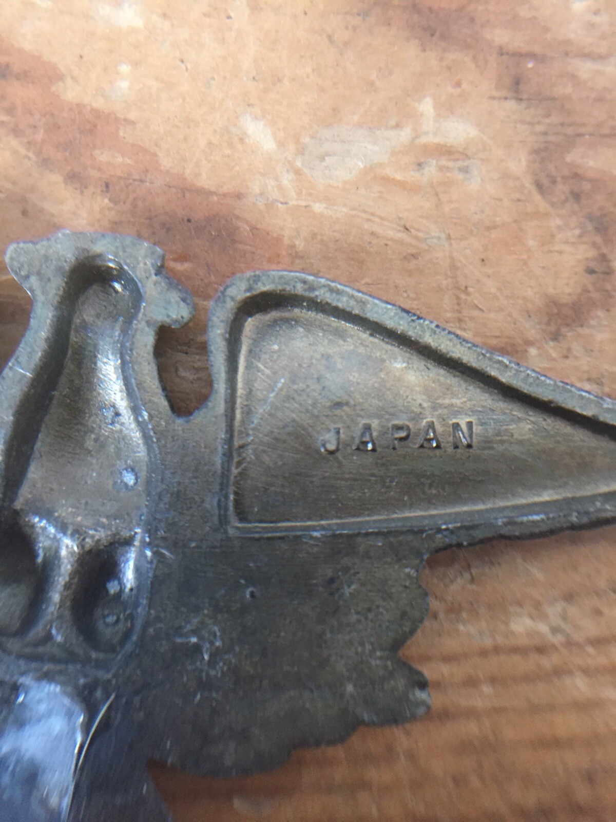 Pair Junk Drawer Vtg Small Antique Brass Eagle w Arrows Metal Trinkets Objects
