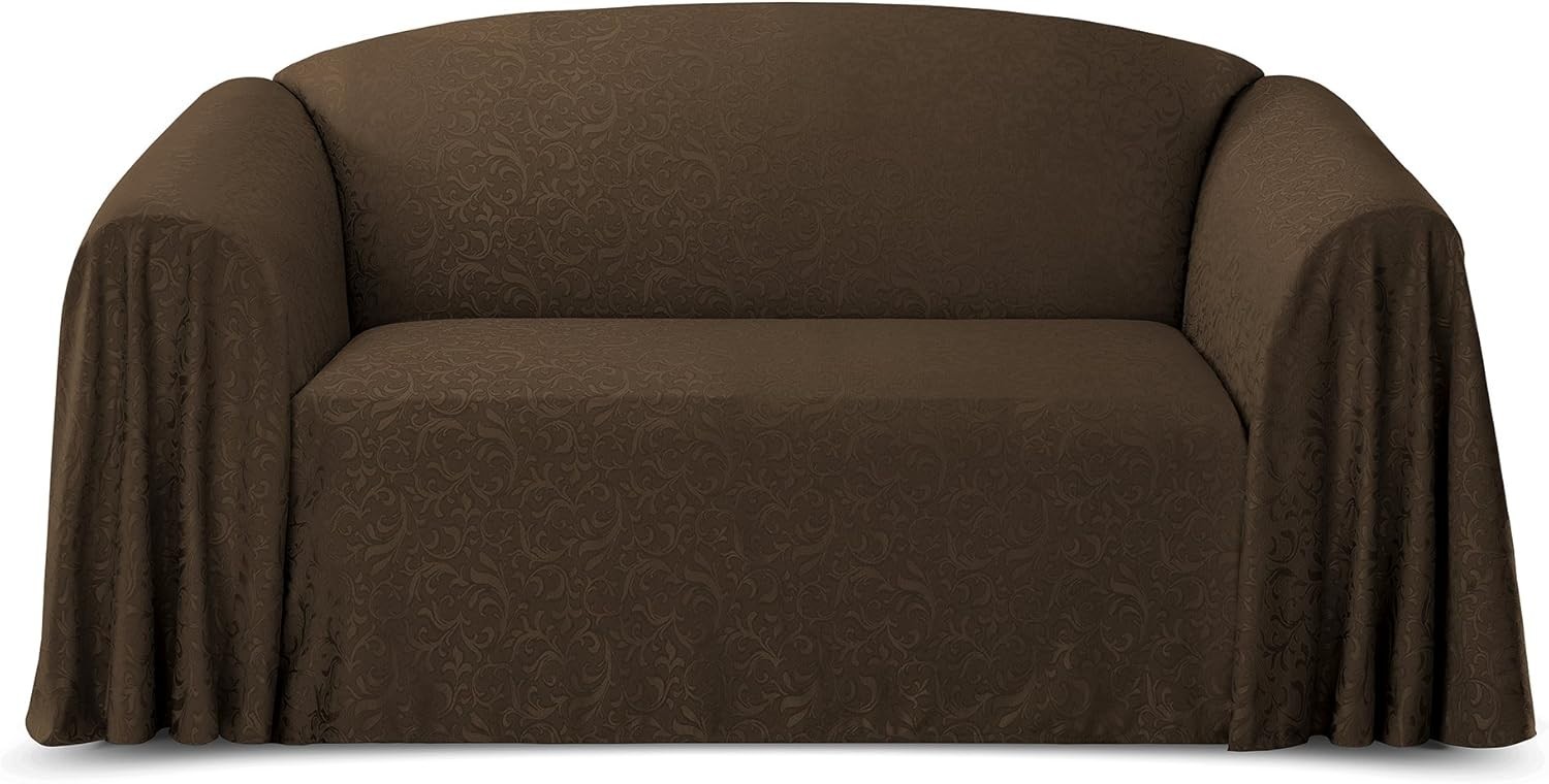Stylemaster Brianna: Jacquard Love Seat Throw “70 x 90” Cafe’ Color