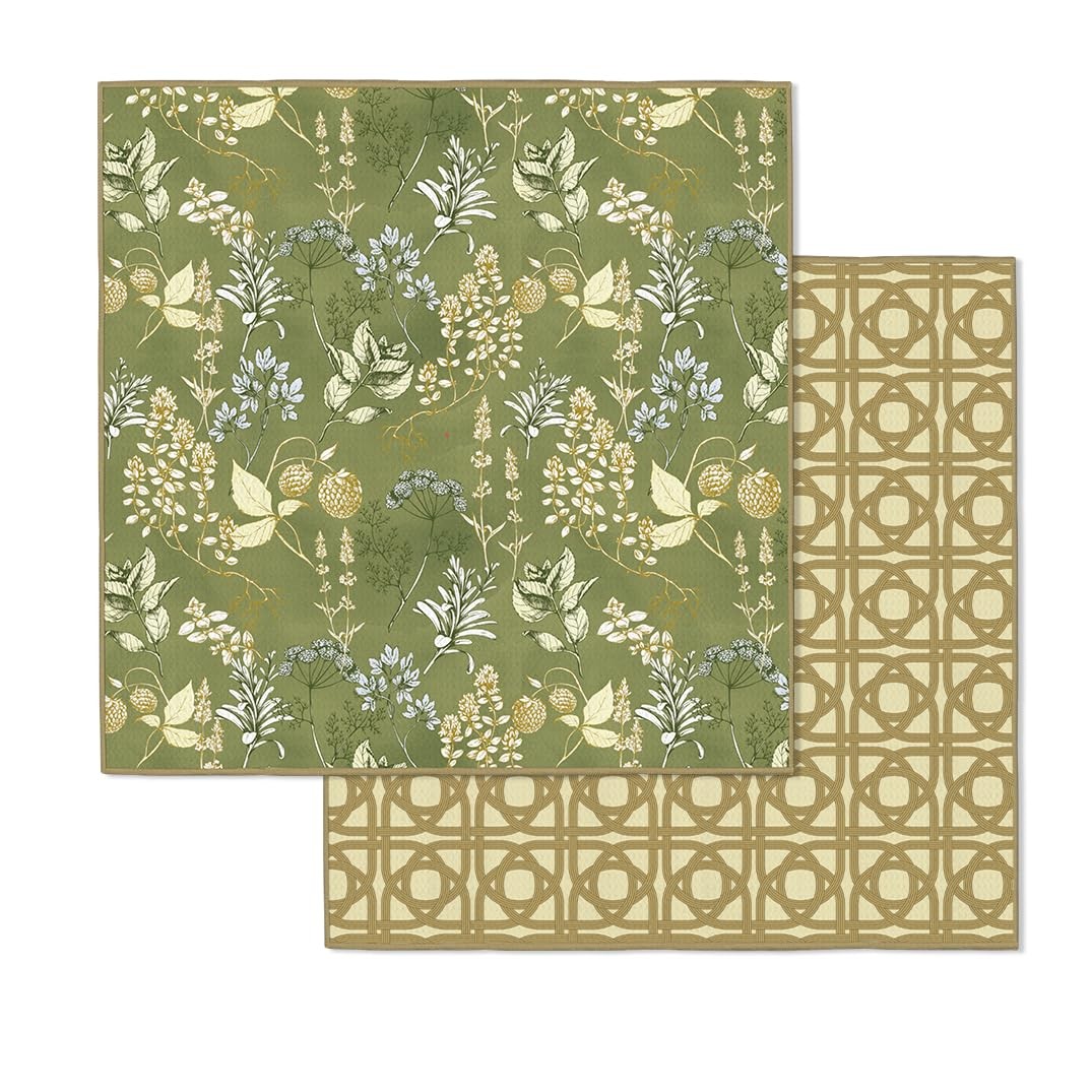 WerkShoppe Kitchen Herbs Dish Cloth Set