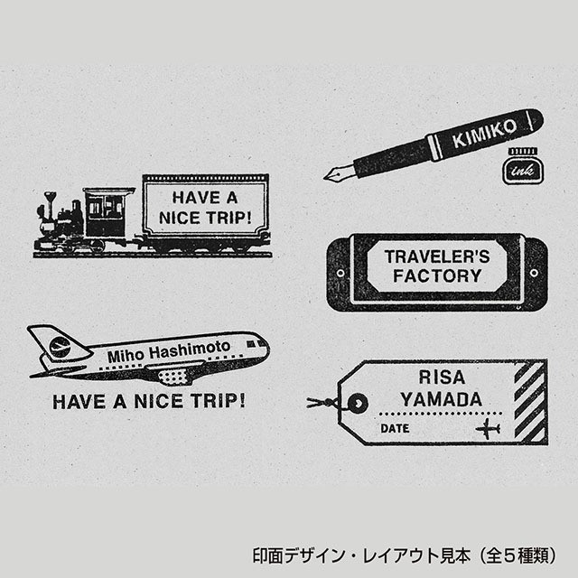 Traveler’s Notebook Custom Name Stamp Portable 07150135