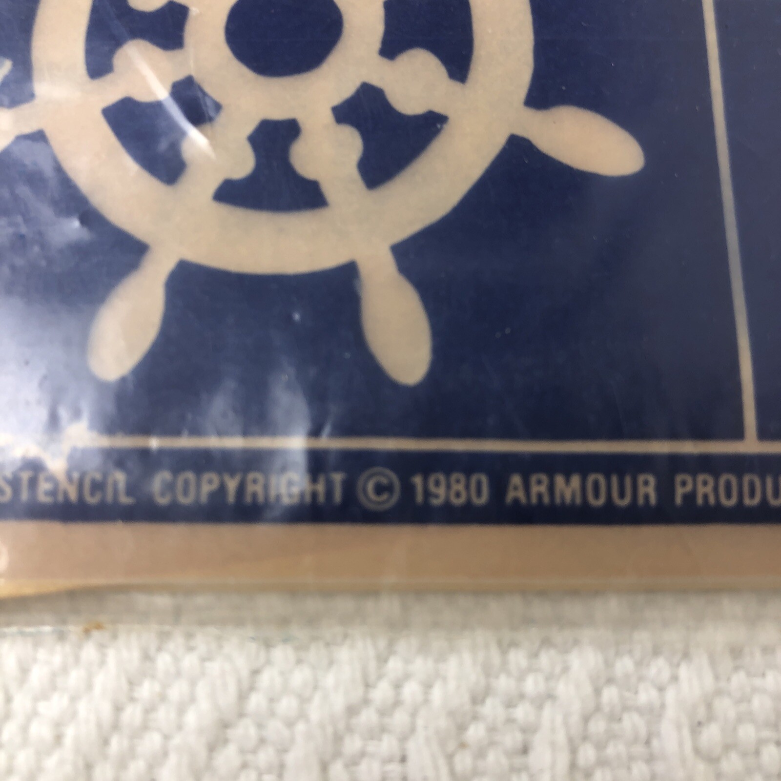 6 Vintage Armour Rub ‘n’ Etch Glass Etching & Fabric Paint Stencils 1980 MIX NOS