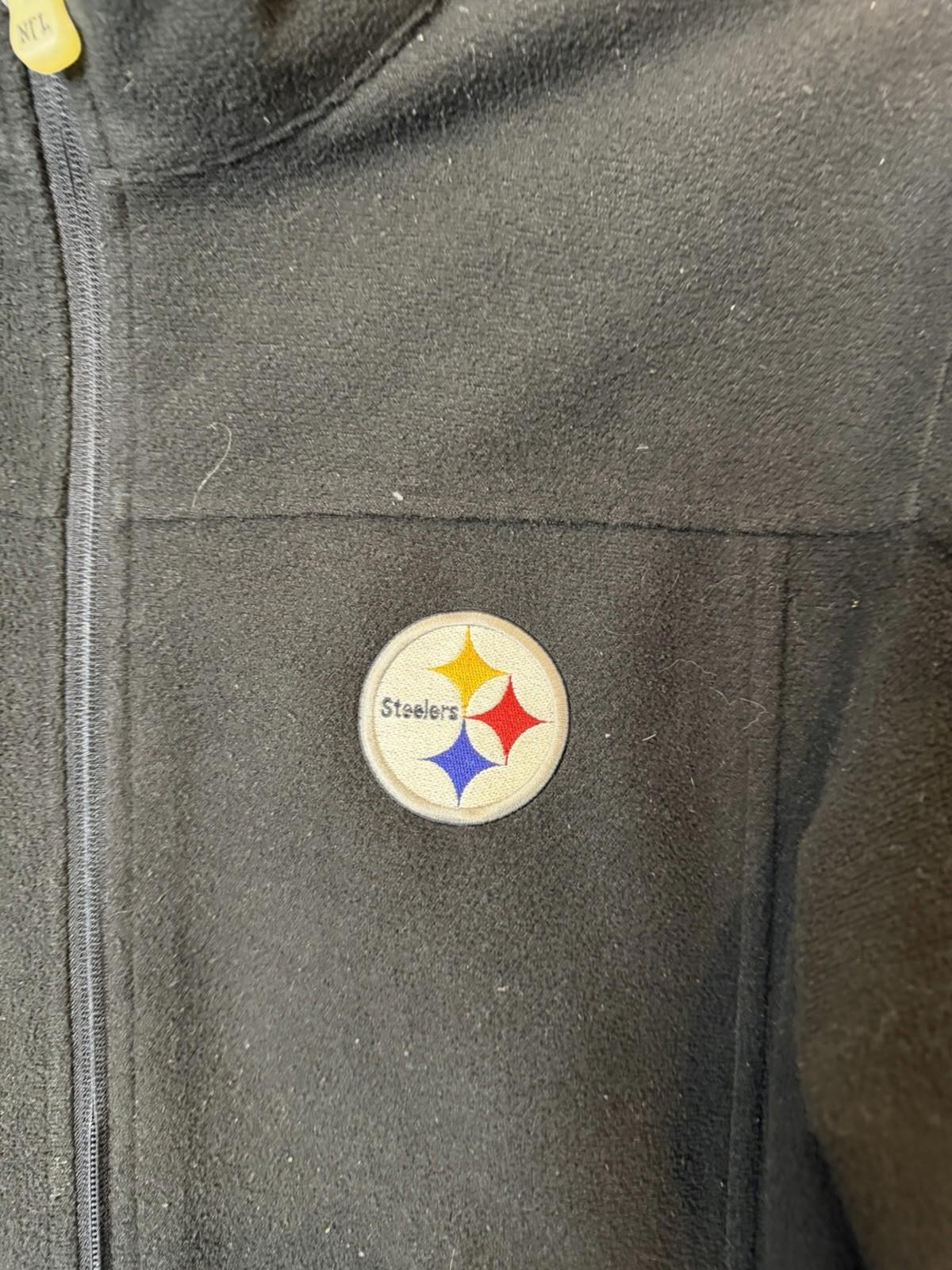 NFL STEELERS black zip up 22.5 PTP