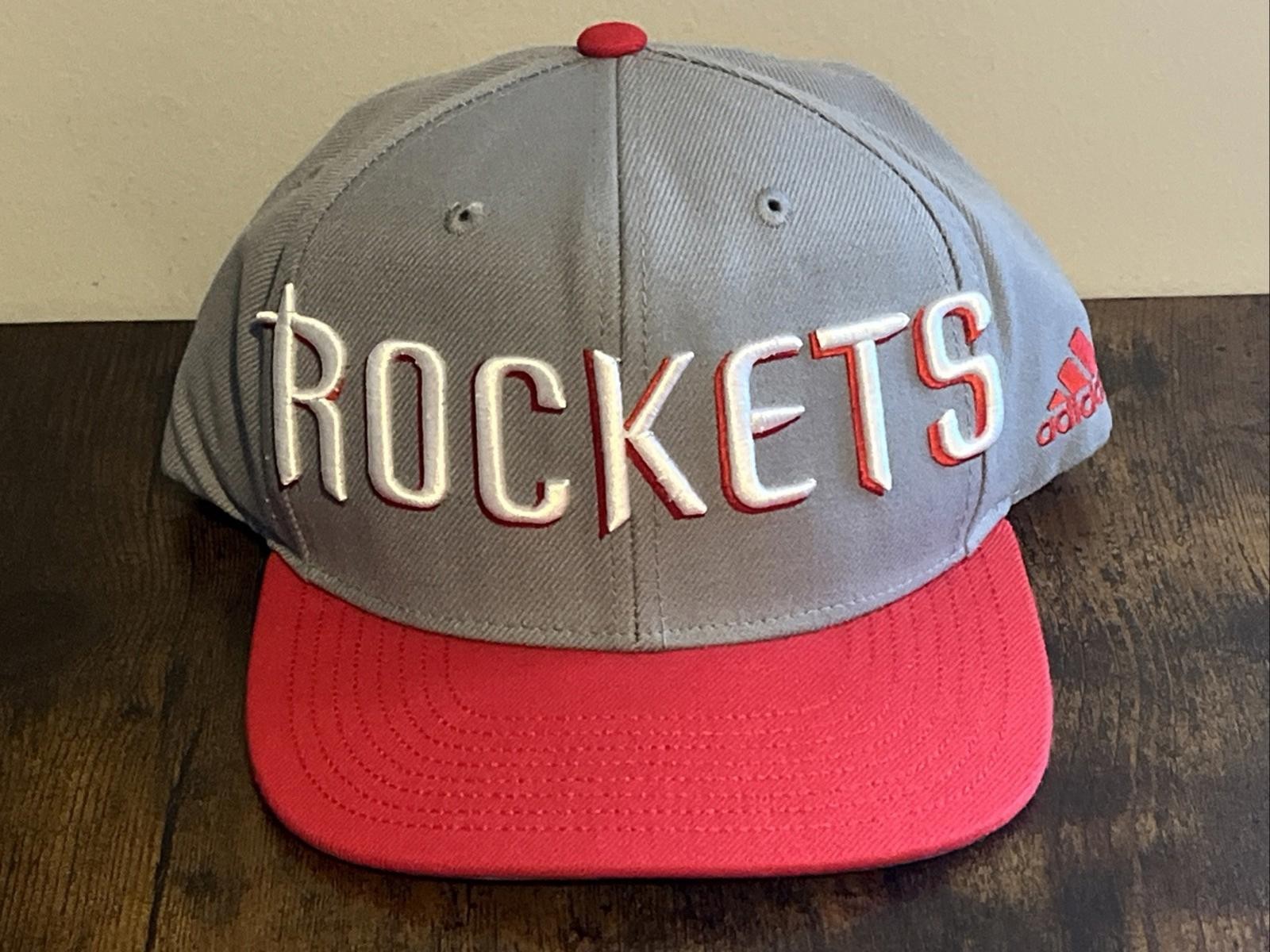 Houston Rockets Adidas Gray SnapBack Hat Cap NWOT