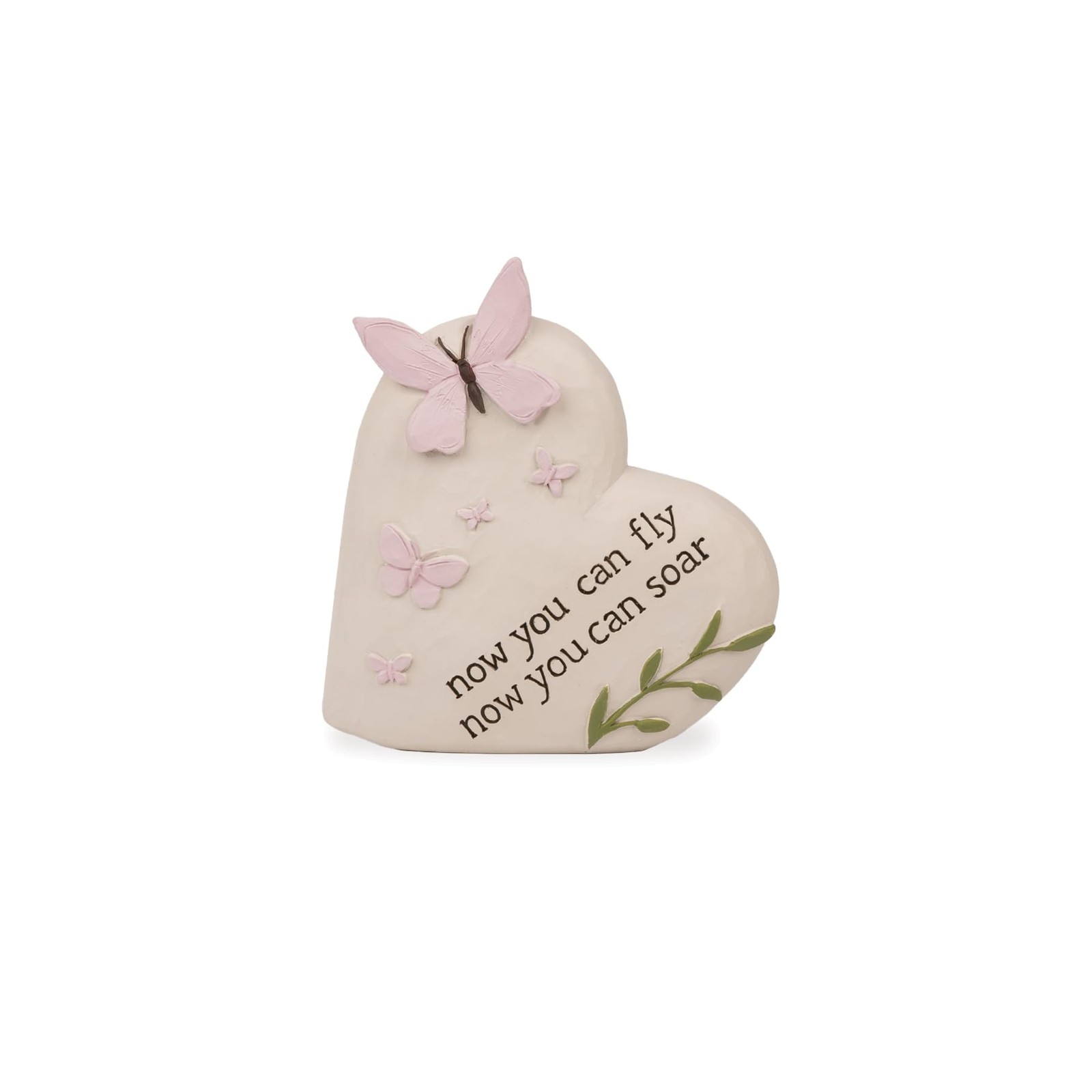 Angels Among US – Now You CAN Fly Heart Plaque