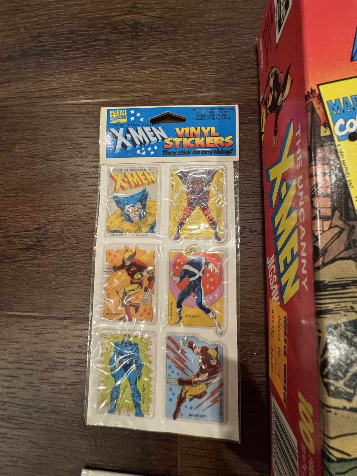 Vintage X-Men & Wolverine 90s Collectibles Lot | Toys, Stickers, Puzzle, Comic