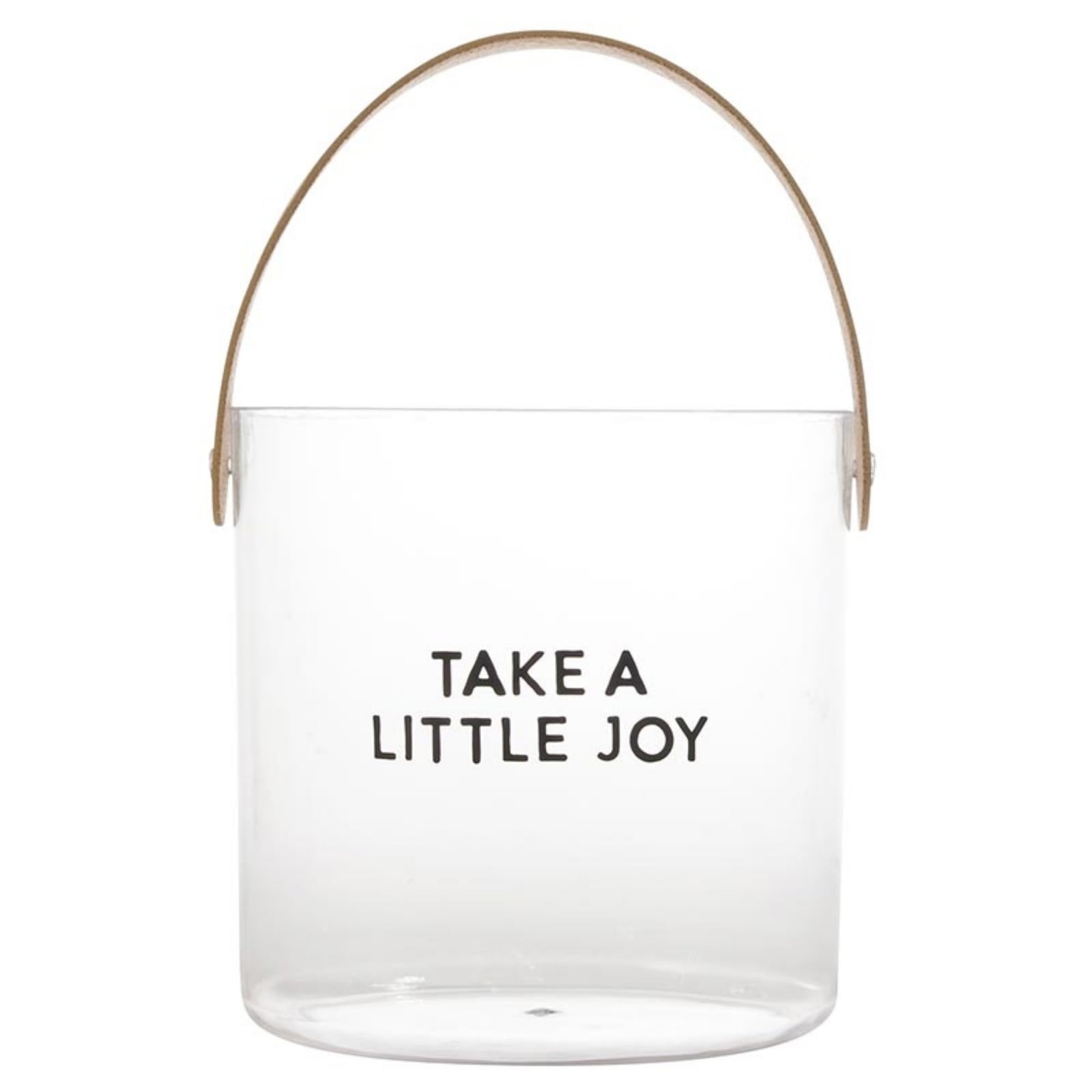 Clear Acrylic Round Bucket – Take a Little Joy