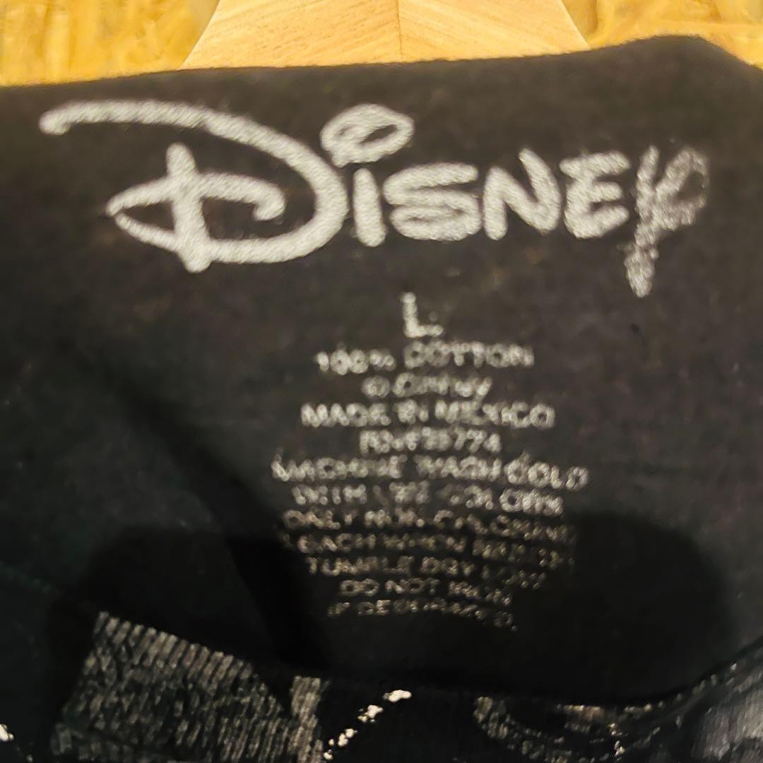 [Official] Disney Mickey Mouse T-shirt L Black Monotone Made in Mexico