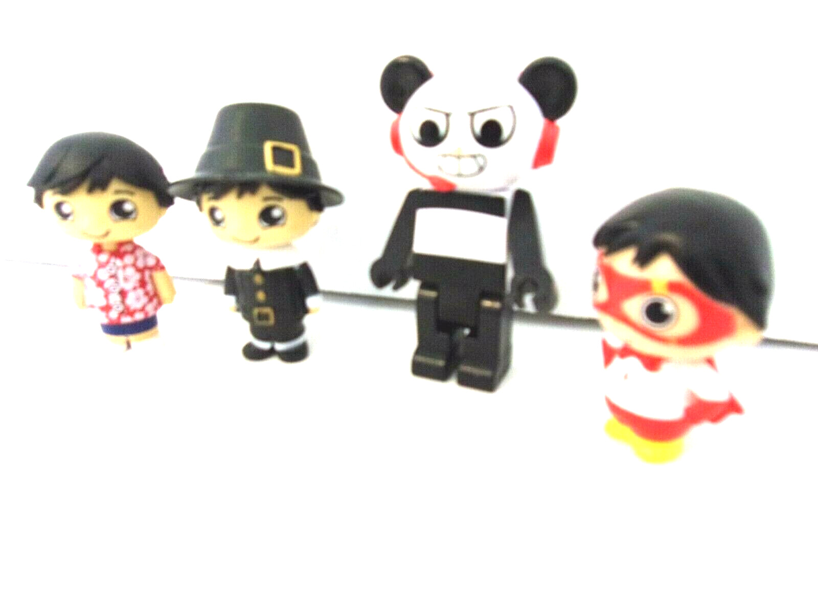 Jada Toys Ryans World Collectible Figures Black Red White Set Of 4 IN STOCK