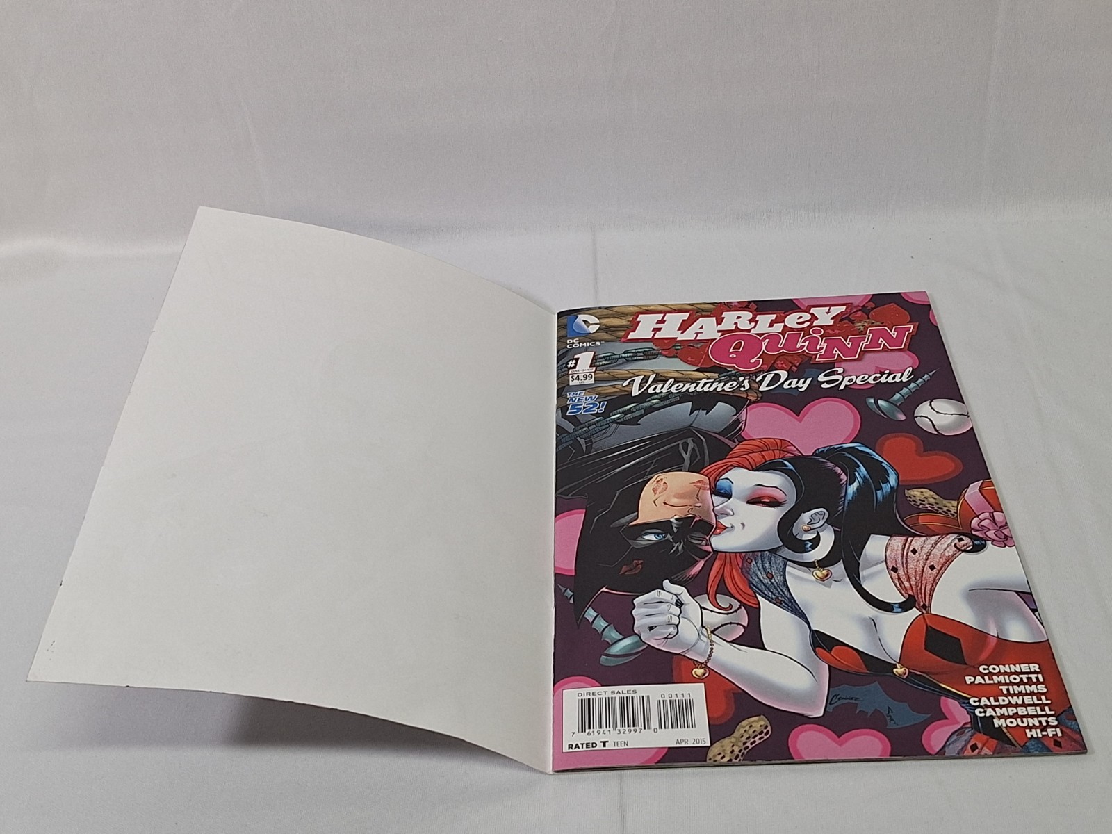 Harley Quinn Valentine’s Day Special #1 Sketched & Signed Auto By Gary Parkin DC