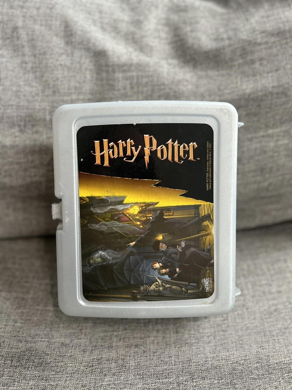Vintage Thermos Brand Harry Potter Lunch Box & Thermos Plastic 2001