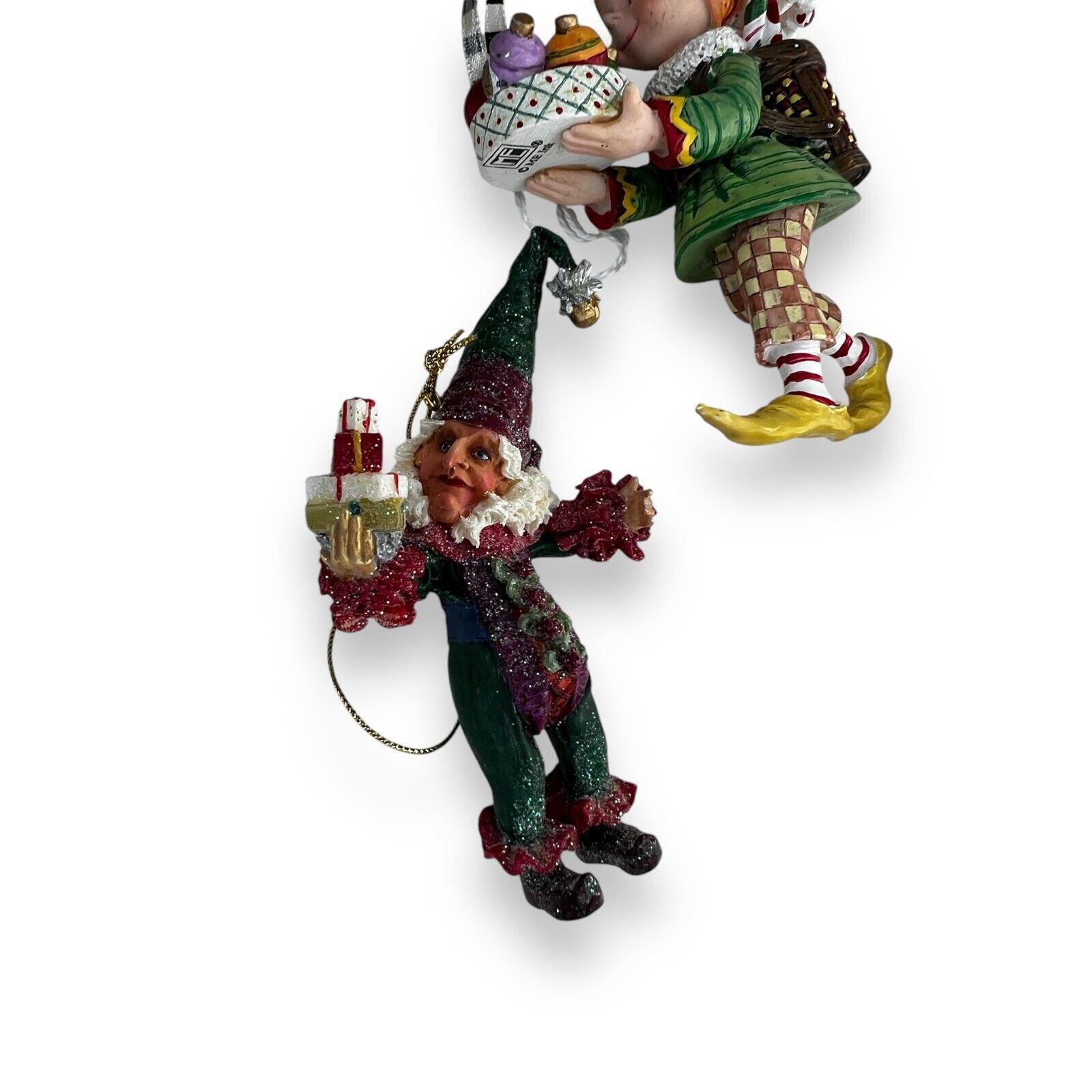 Lot of Demdaco Drolleries Ornament Christmas Figurine Luigi Cookie Decorator