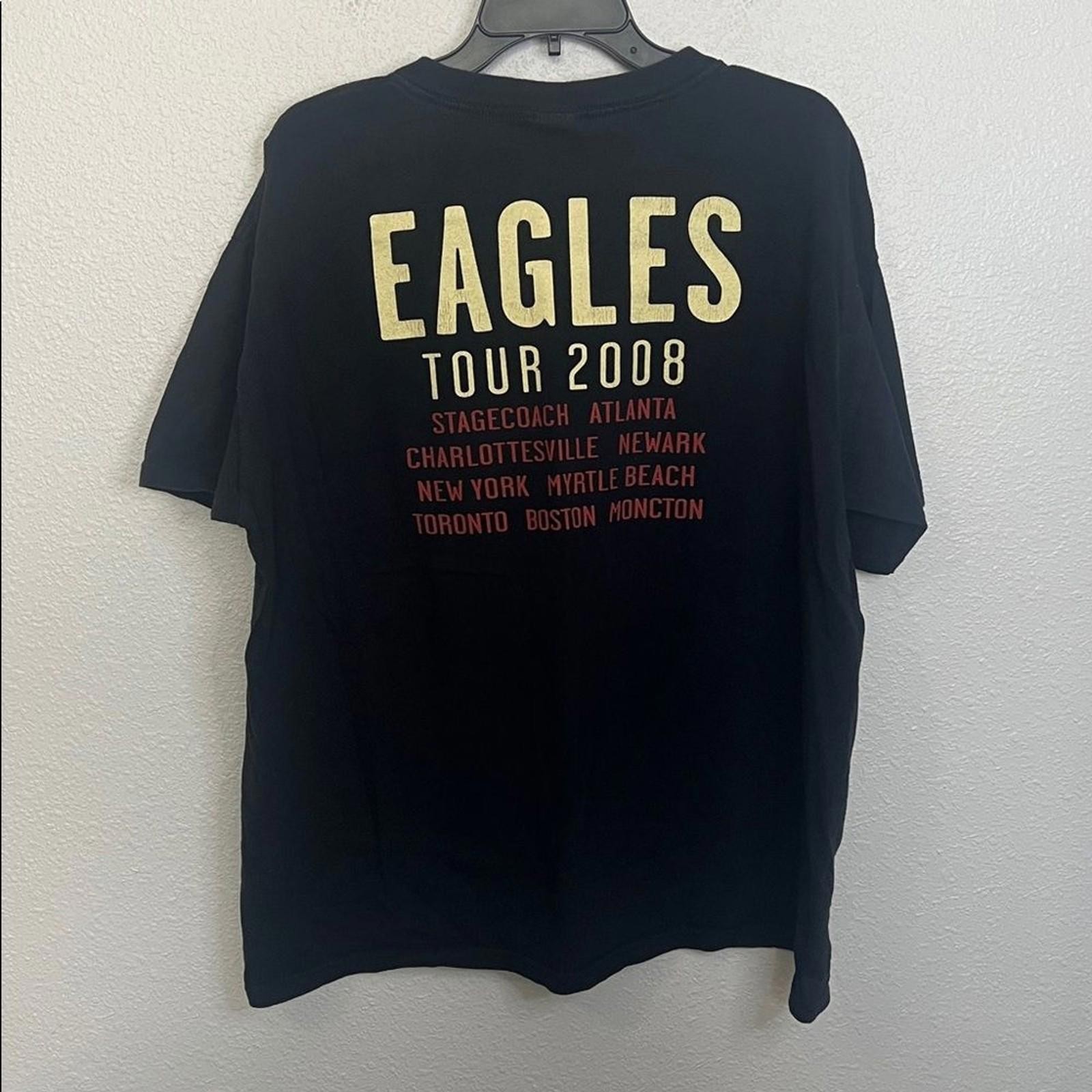 Eagles 2008 Tour Graphic TShirt Black Size XL