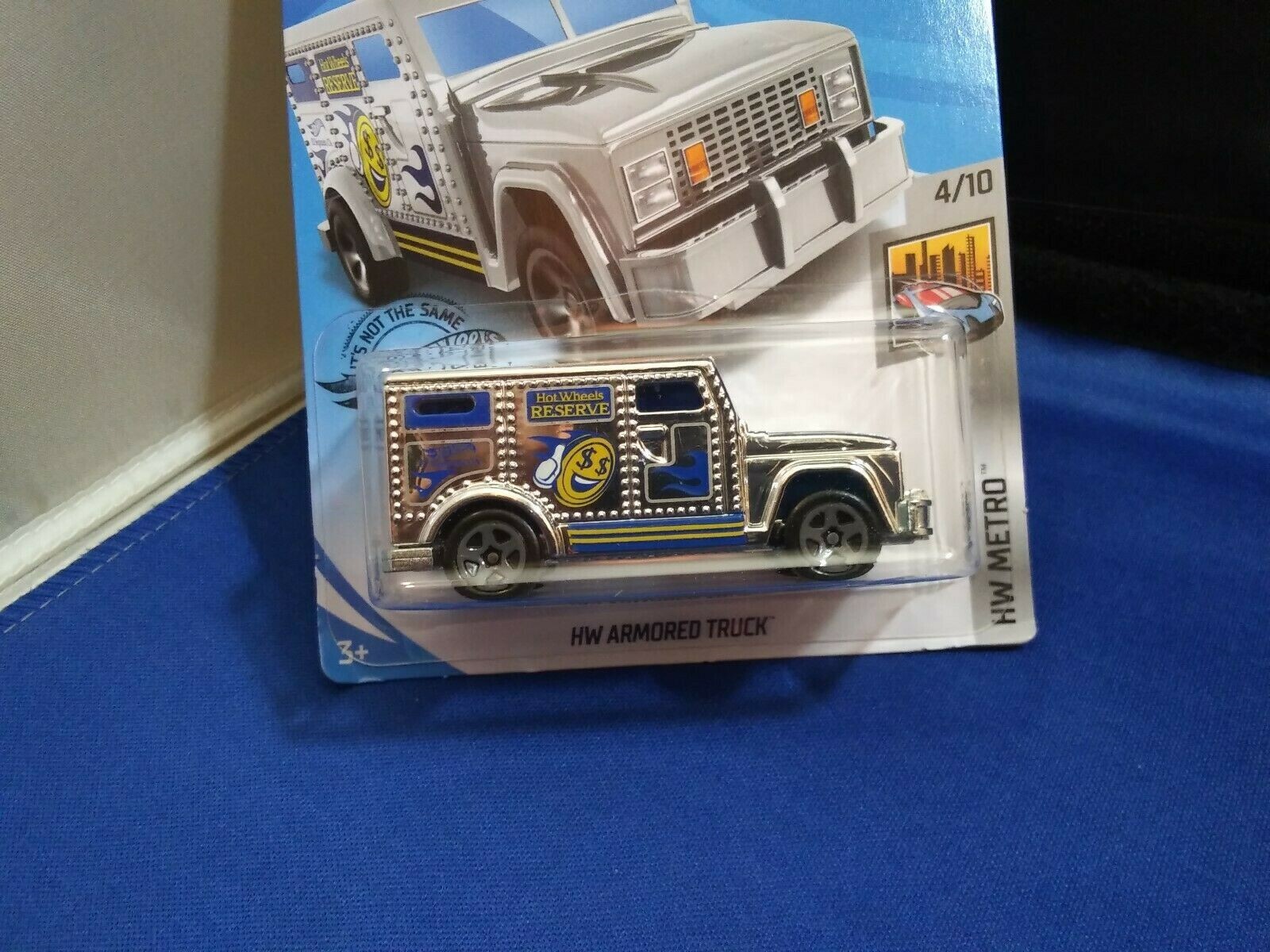 HW Armored Truck HW Metro #4/10 New Release Chrome Die-Cast 1:64 Scale
