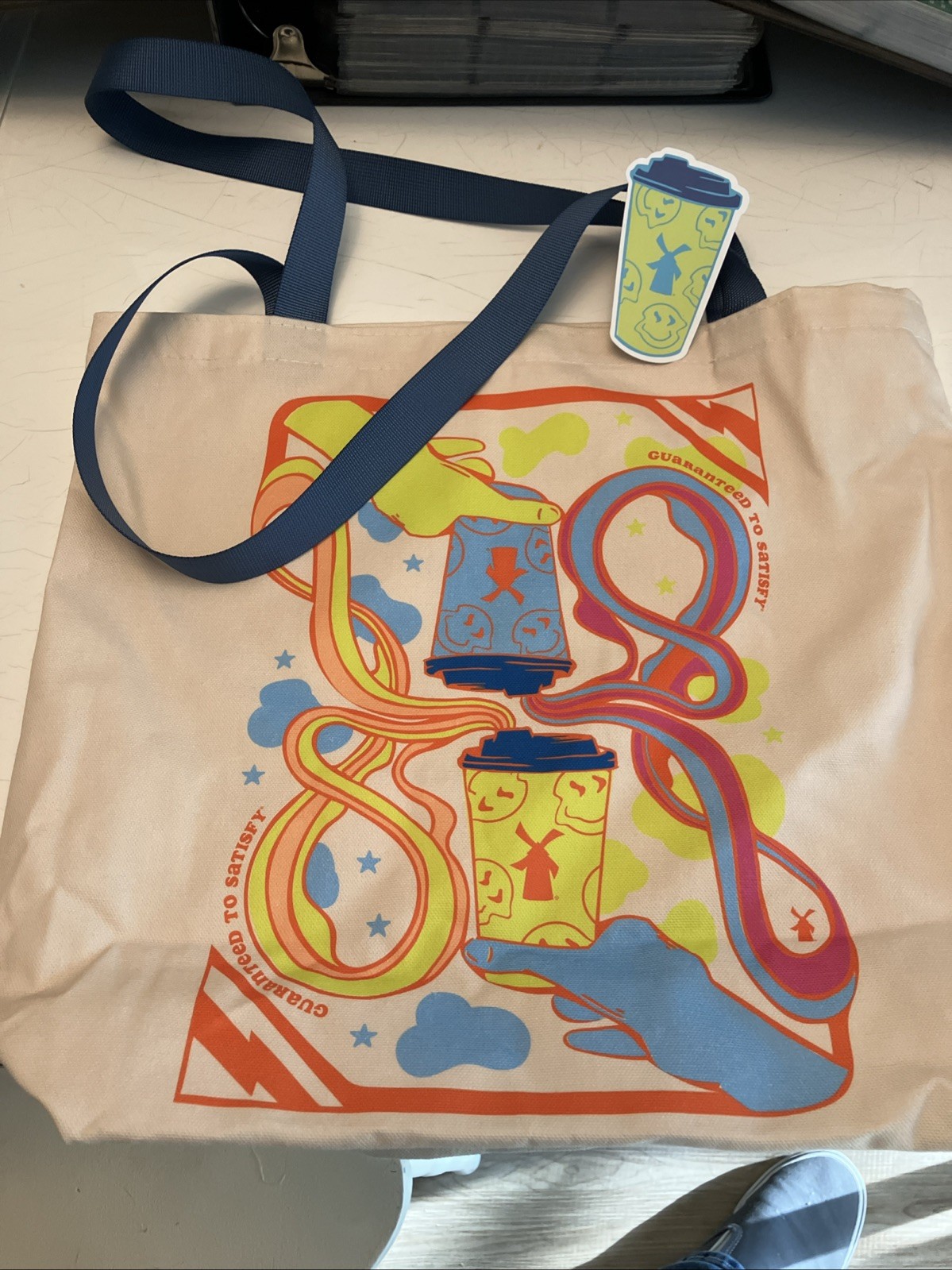 Dutch Bros New Limited Edition Tote Bag *BLUE* Handle!!! With Sticker! 🤟🏼