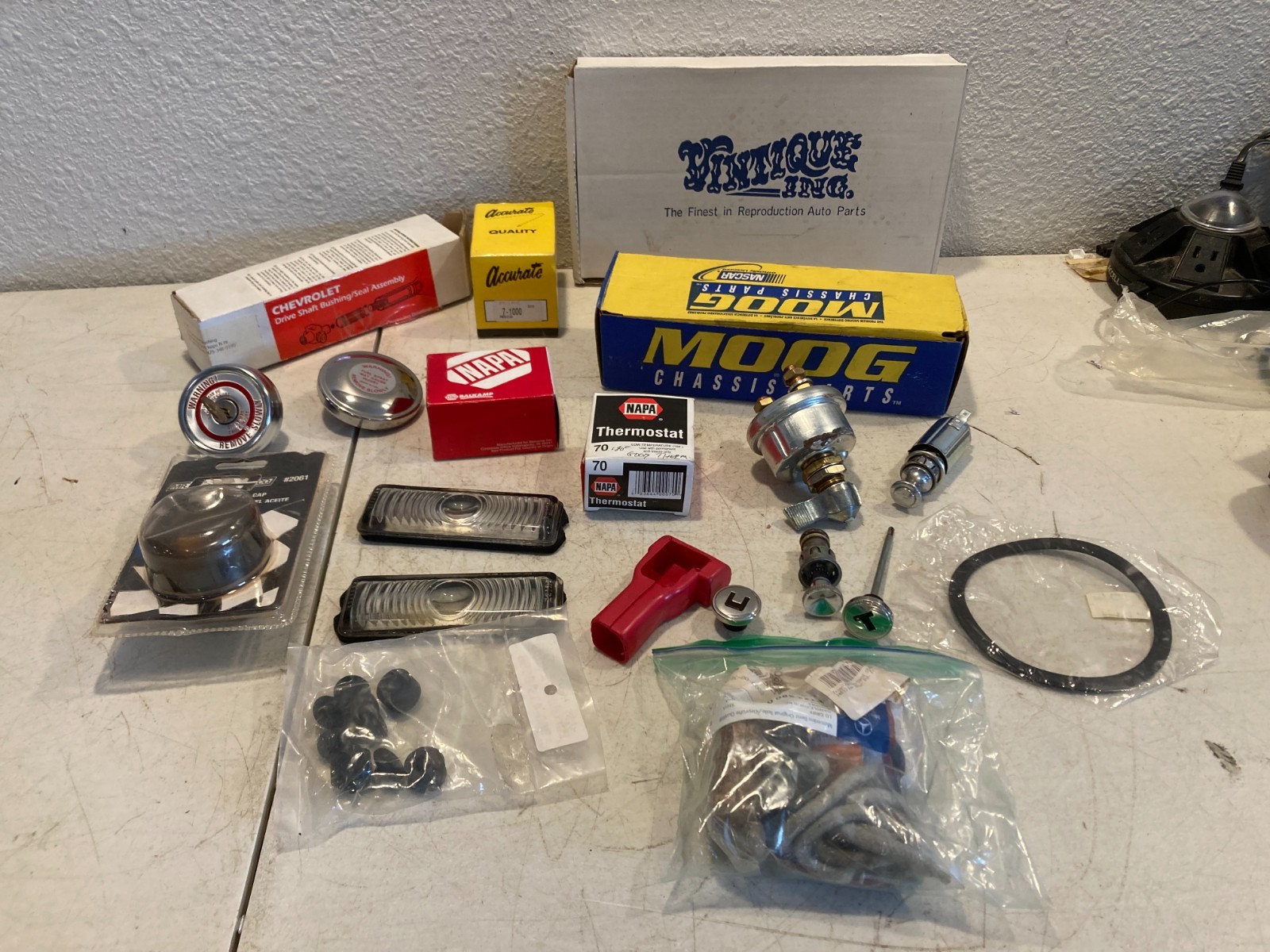 Auto Parts Lot Moog NAPA Chevrolet New Old Stock NOS Classic Car Mix
