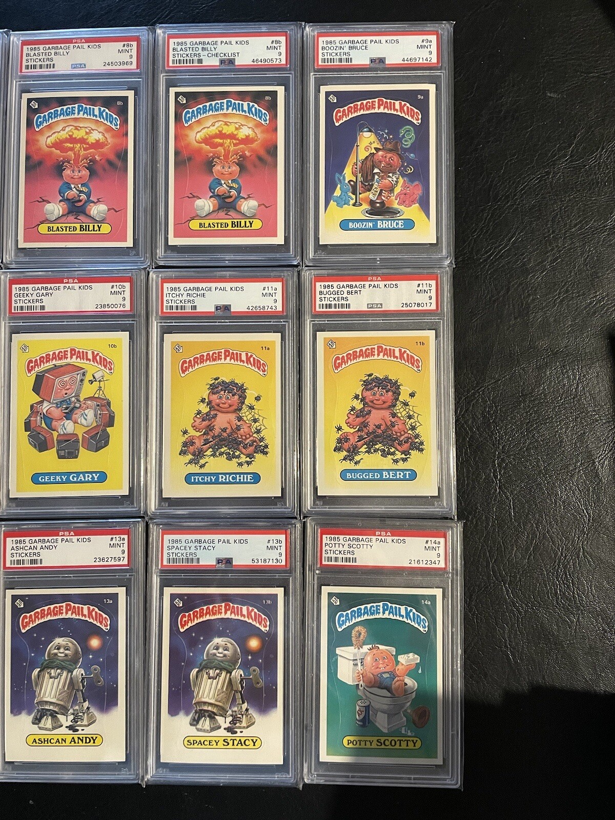 Garbage Pail Kids OS1 ALL PSA 9 Lot! THE ENTIRE 88 card set Graded Mint!!