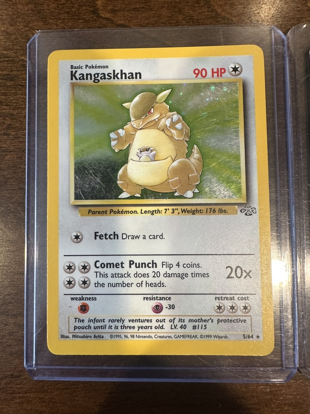 Holographic Pokemon Cards Articuno, Kangaskhan, Lapras, Aerodactyl Base Set