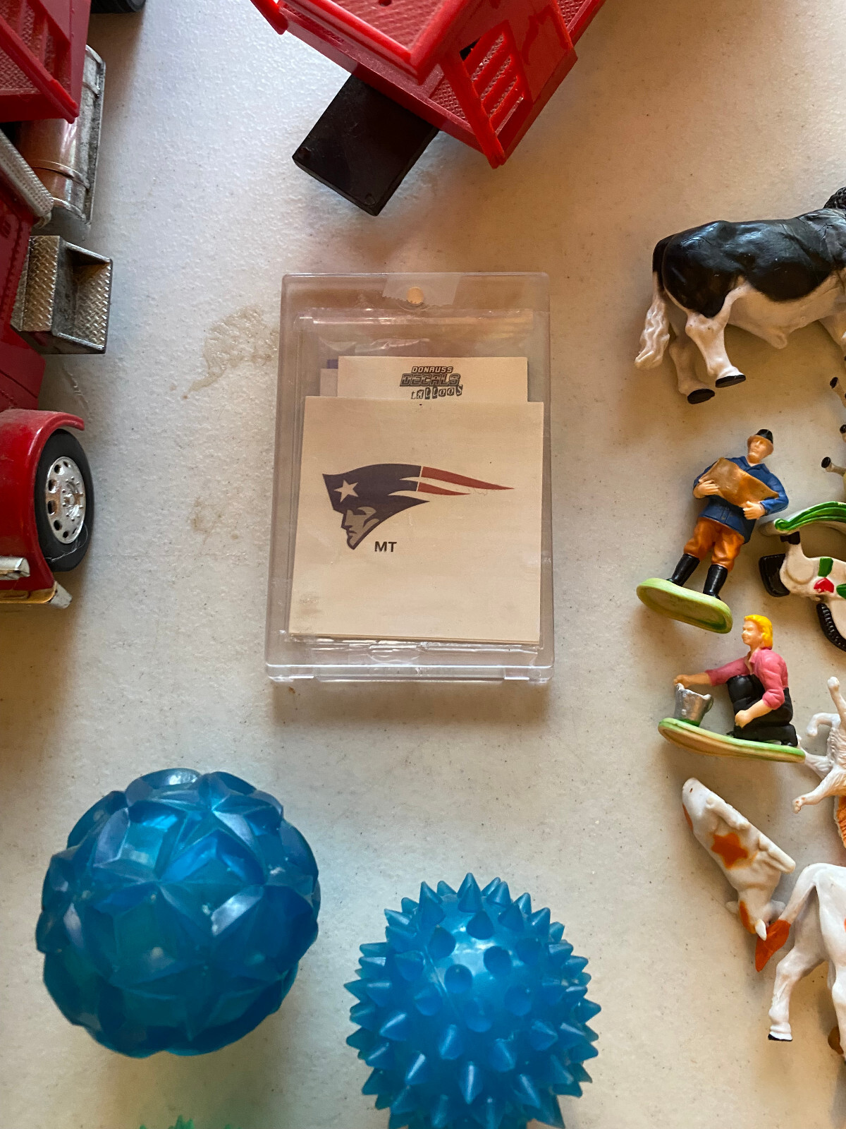 Huge Junk Drawer Toy Games Car Tractors Semi Blocks Figures NFL Stuff Lot Bundle