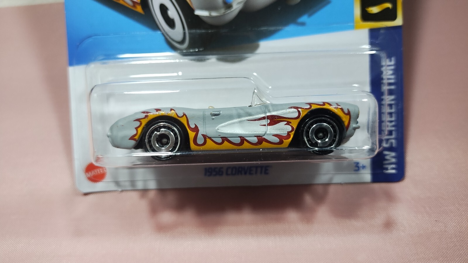 Hot Wheels Barbie The Movie 1956 Corvette Gray Diecast HW Screen Time #3/10 New
