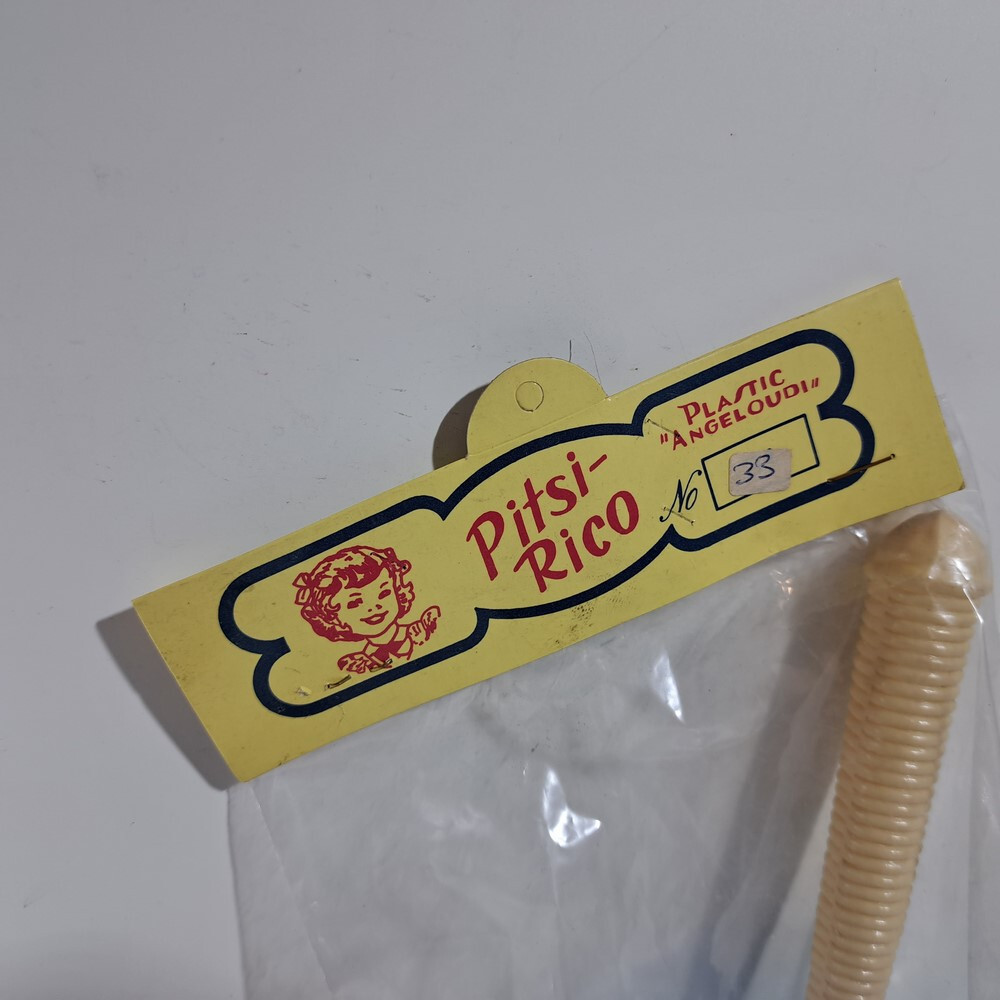 VTG MADE IN GREECE BABY PLASTIC RATTLE PLASTIC ANGELOUDI PITSI-RICO GREEK e