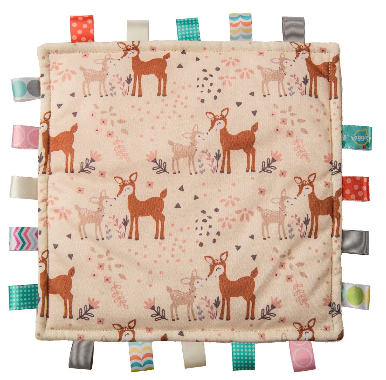 Taggies Original Blanket, 12 x 12-Inches, Comfy Fawn