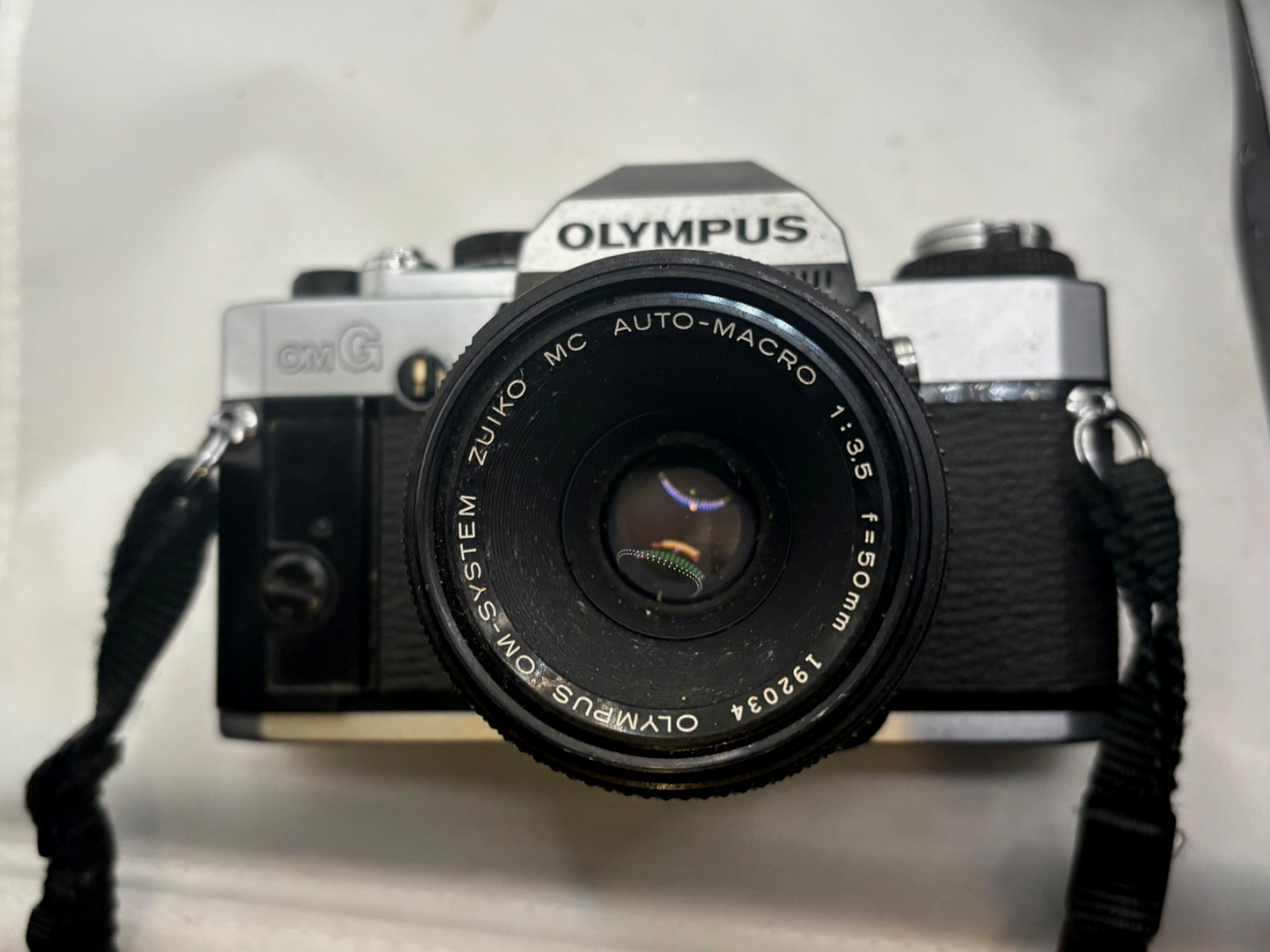 OLYMPUS OMG 35mm Film Camera w Zuiko with 50mm f3.5 Macro Lens, Tested