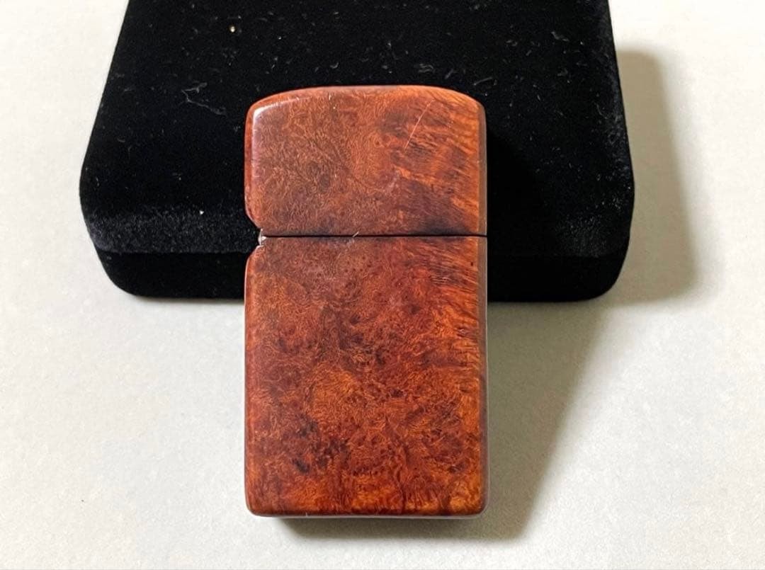 zippo briarwood slim 1985 vintage good condition