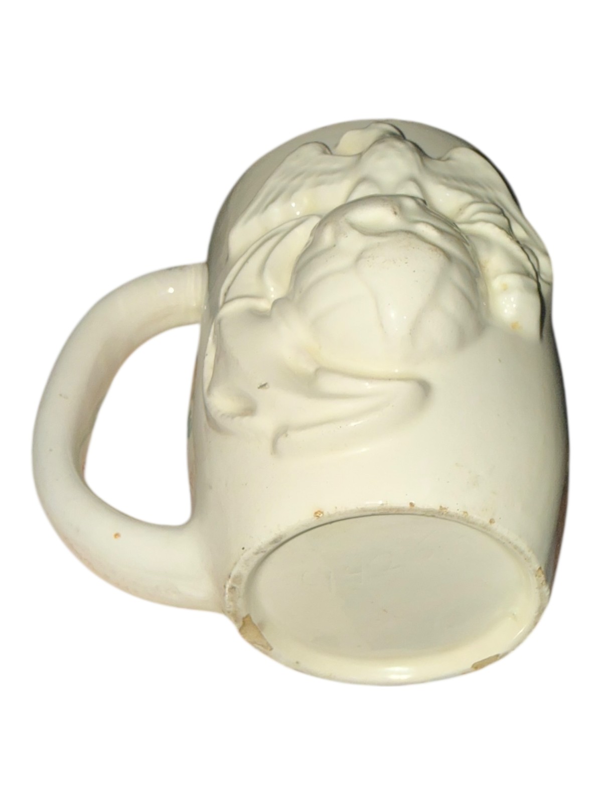 Vintage American Eagle Milk Glass Mug Patriotic Federal McCoy Style USA