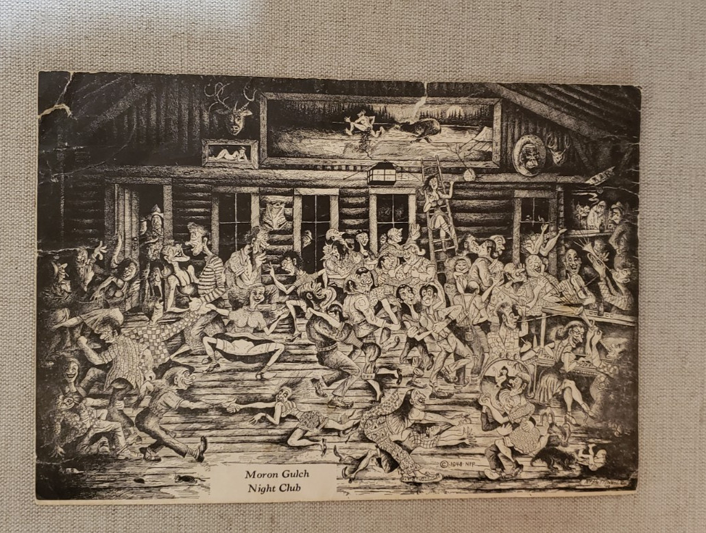 VINTAGE DESK DRAWER FINDS MAPS MENUS CALENDARS POLITICAL SATIRE SEE DESCRIPTION