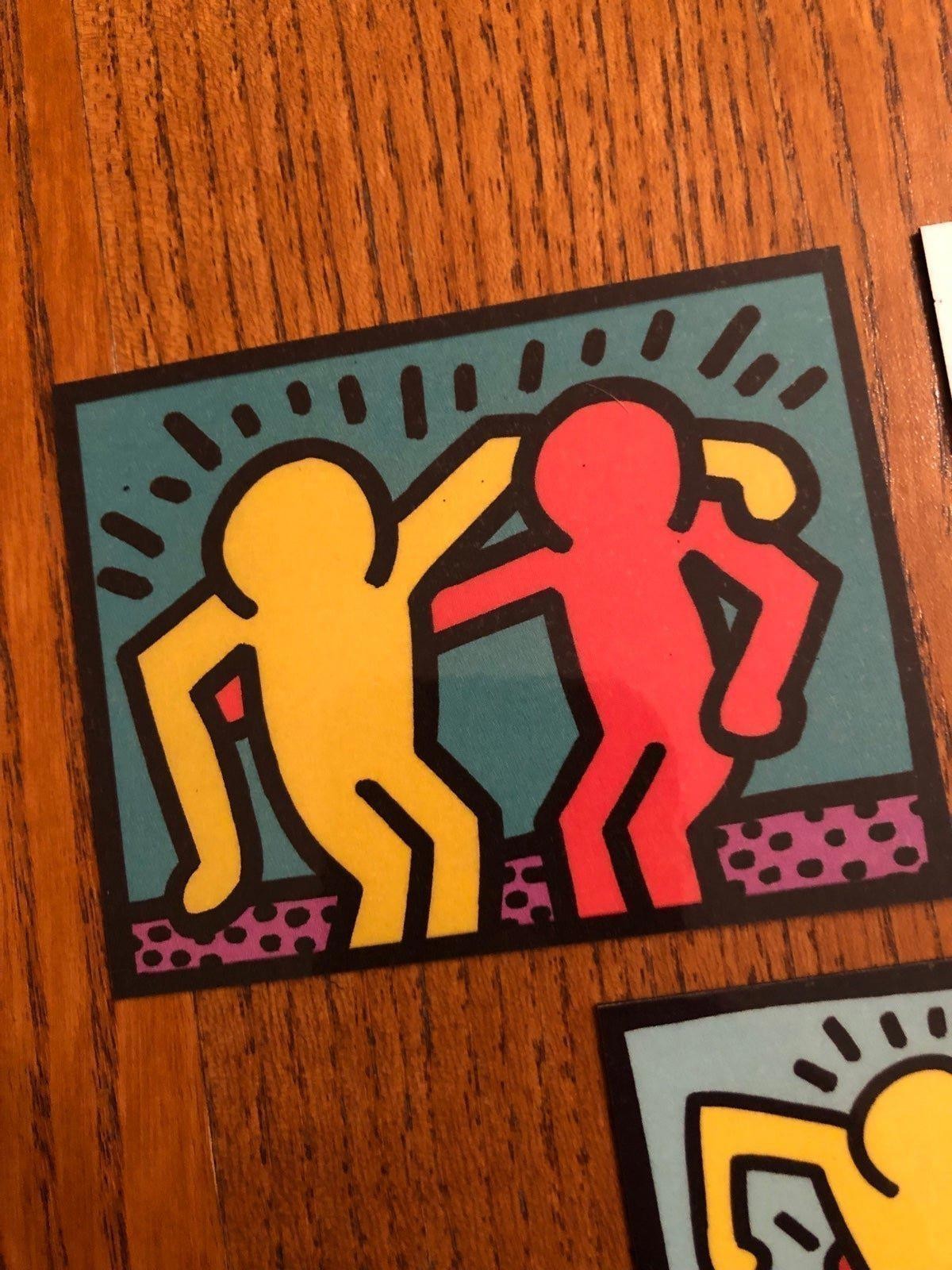 Keith Haring fridge magnets Modern pop art decor funny friends gift idea