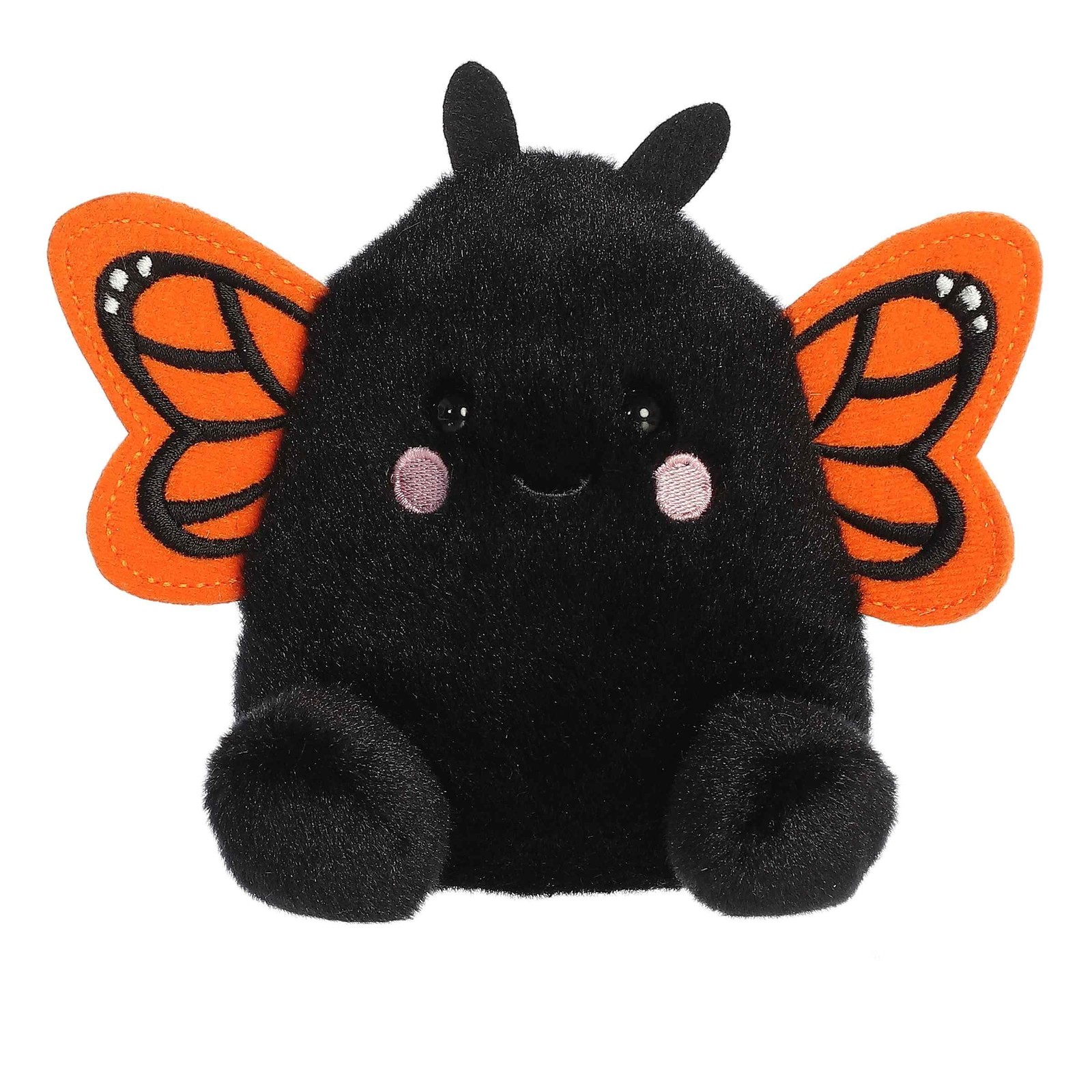 Aurora Palm Pals Reyna Monarch Butterfly Stuffed Animal, Black, 5 Inches