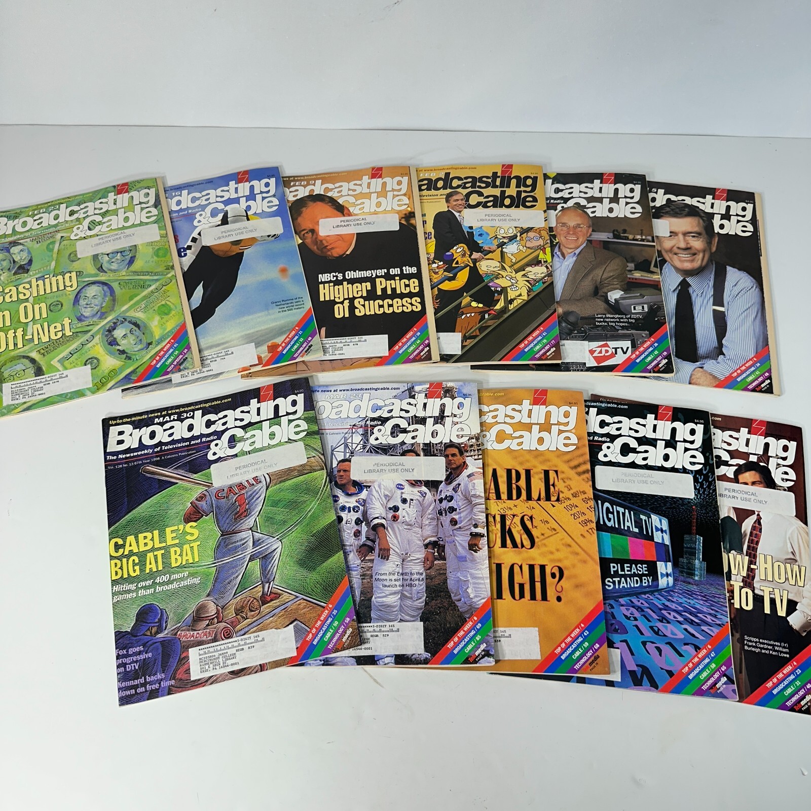800+ HUGE Lot Broadcasting & Cable Magazines Vintage TV Radio History 1990-2000s